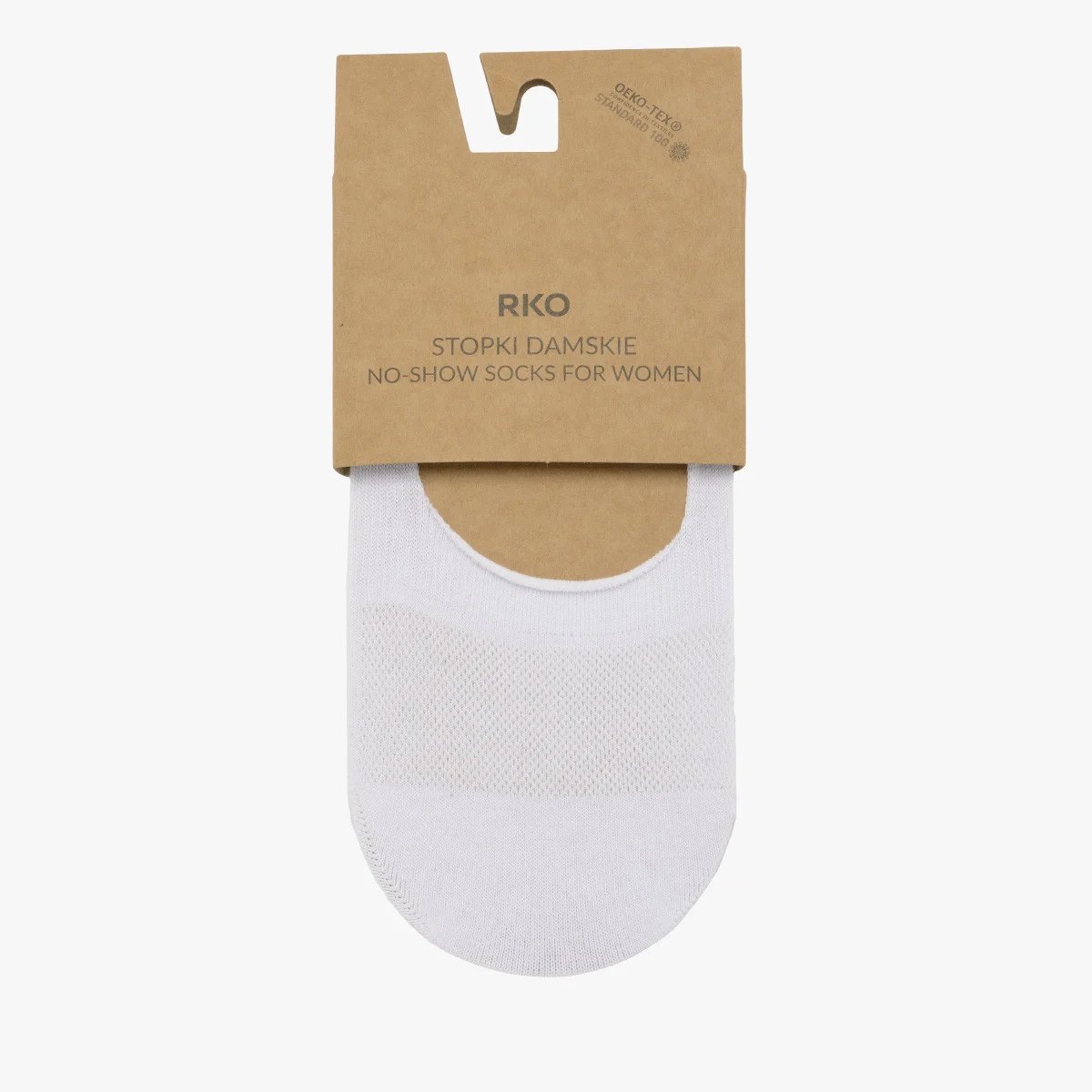 Białe stopki bawełniane damskie