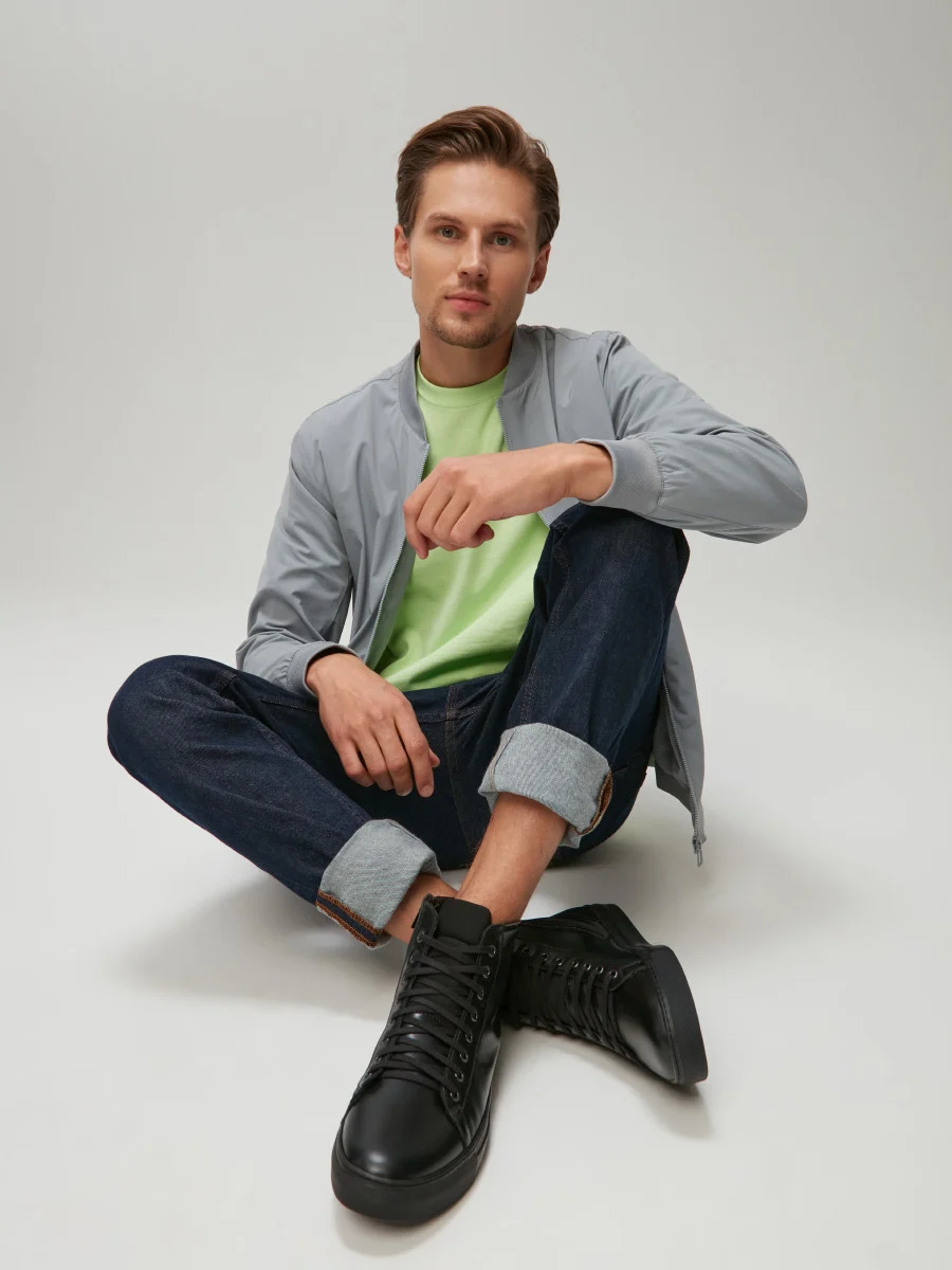 Czarne trzewiki męskie