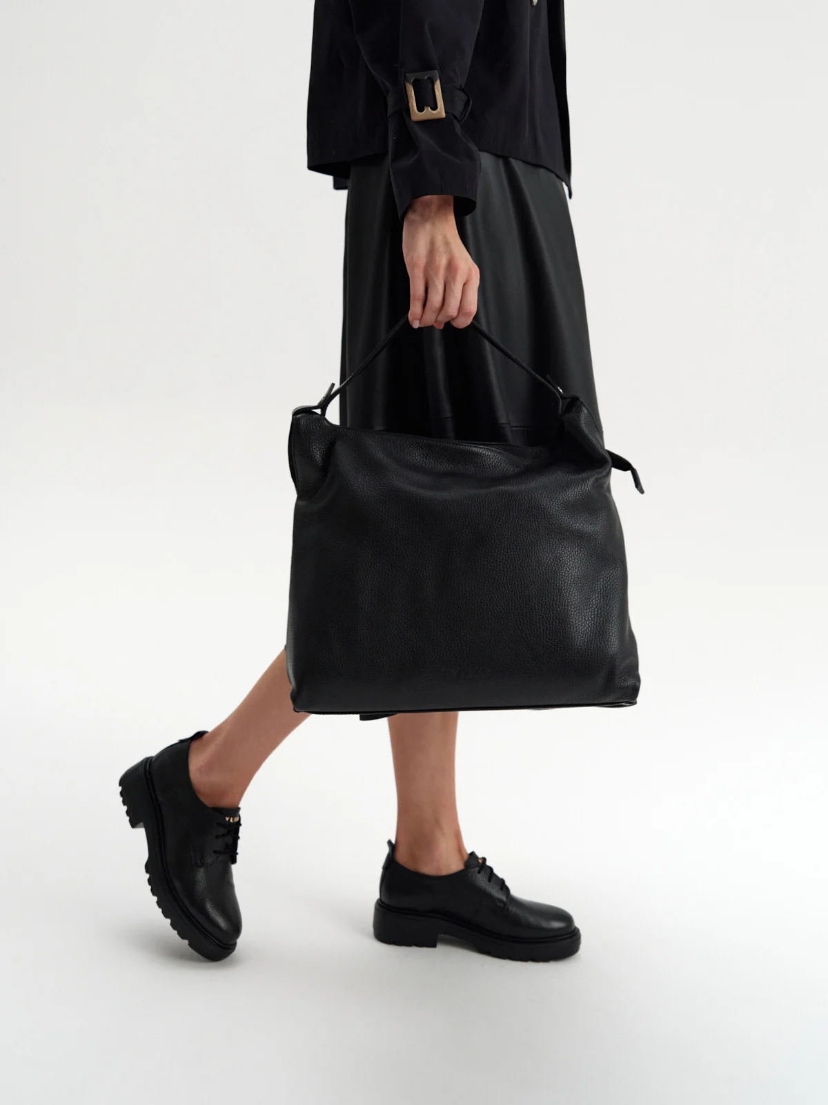 Pojemna torebka typu shopperka z dwoma paskami