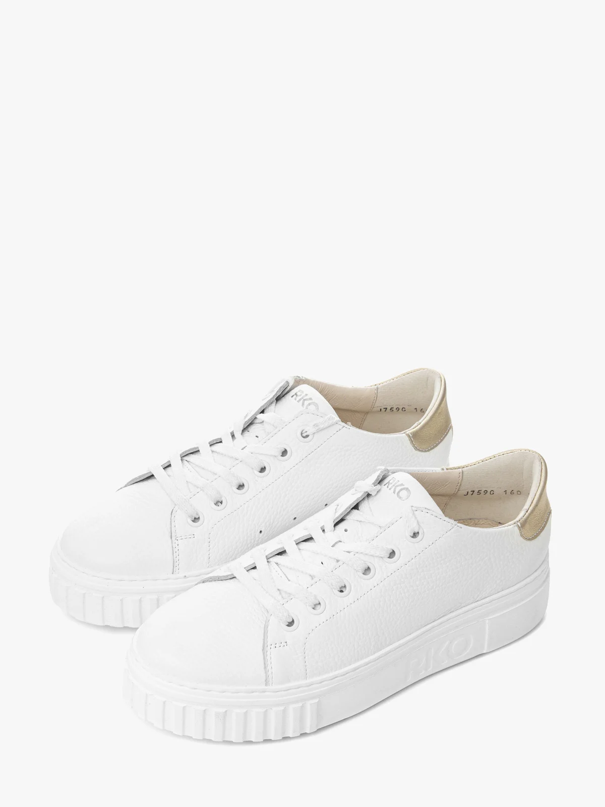 Białe półbuty sportowe na lekkiej podeszwie