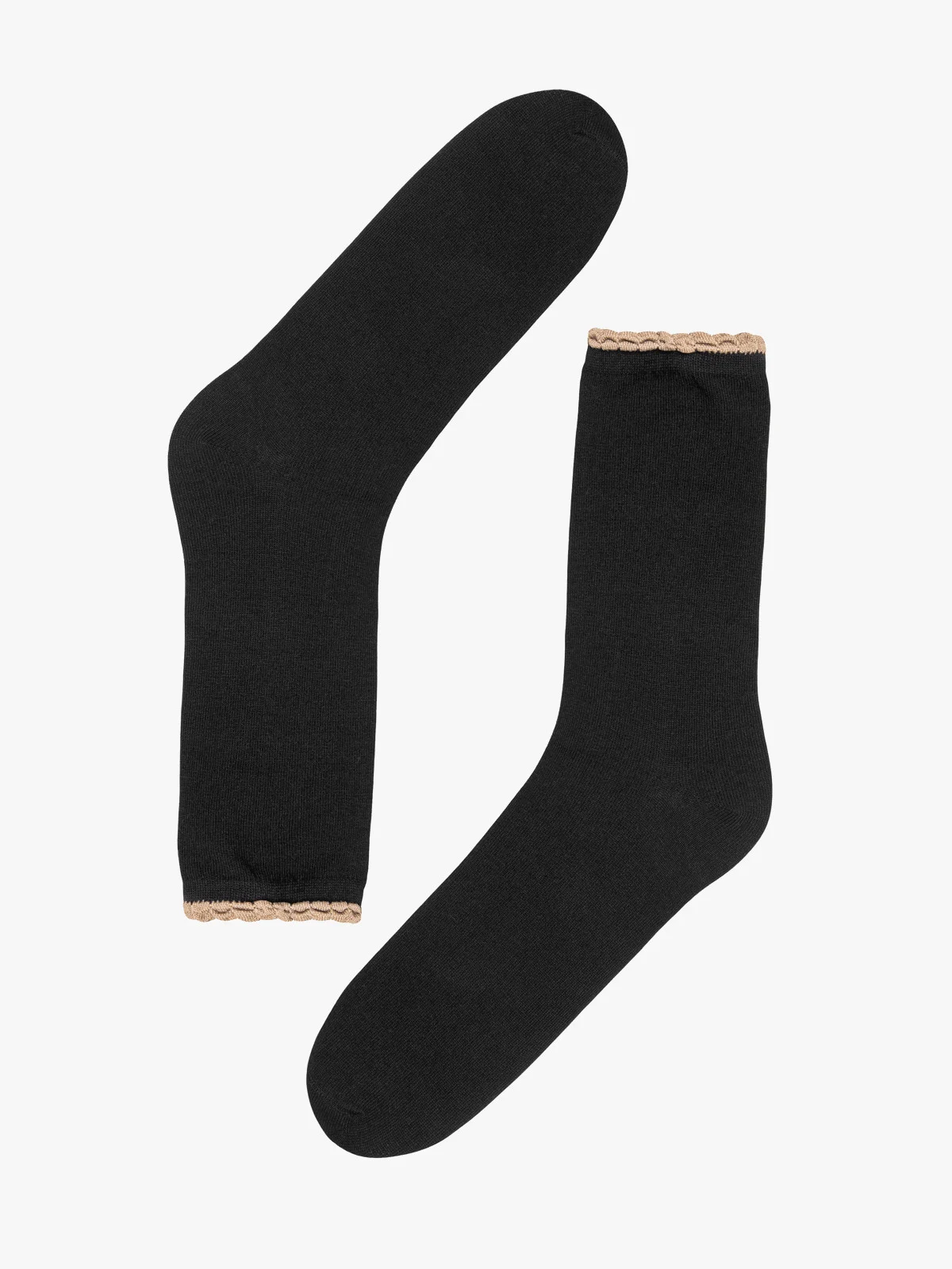 Czarne skarpety damskie bawełniane
