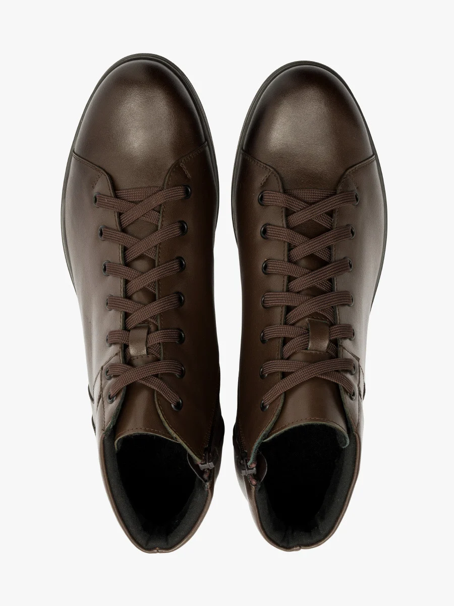 Ciemnobrązowy trzewik męski