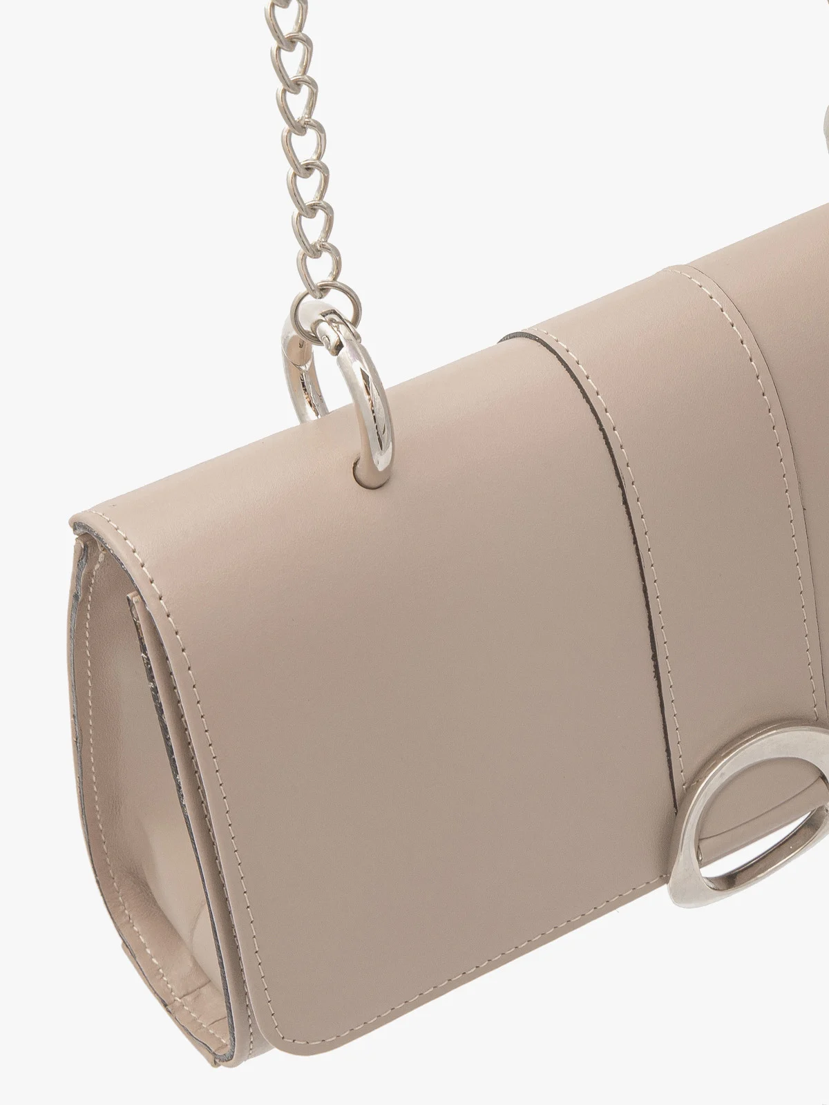 Beżowa torebka typu kopertówka