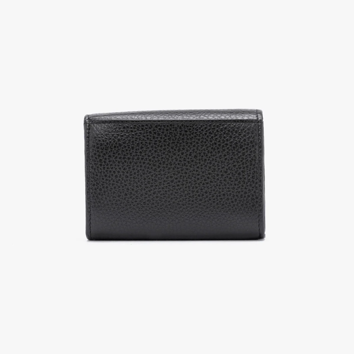 Czarny portfel ze srebrnym detalem