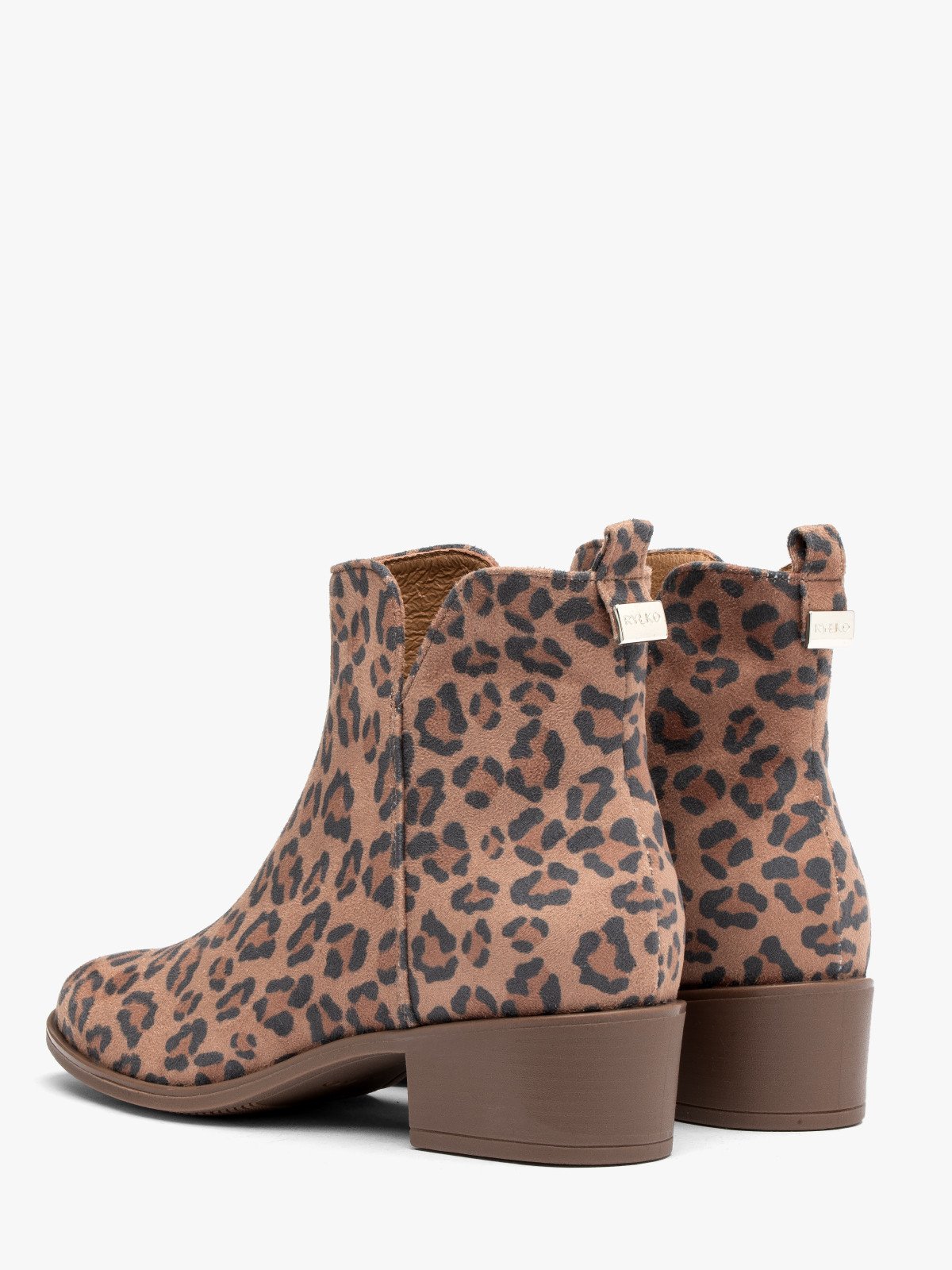 Botki damskie w panterkę