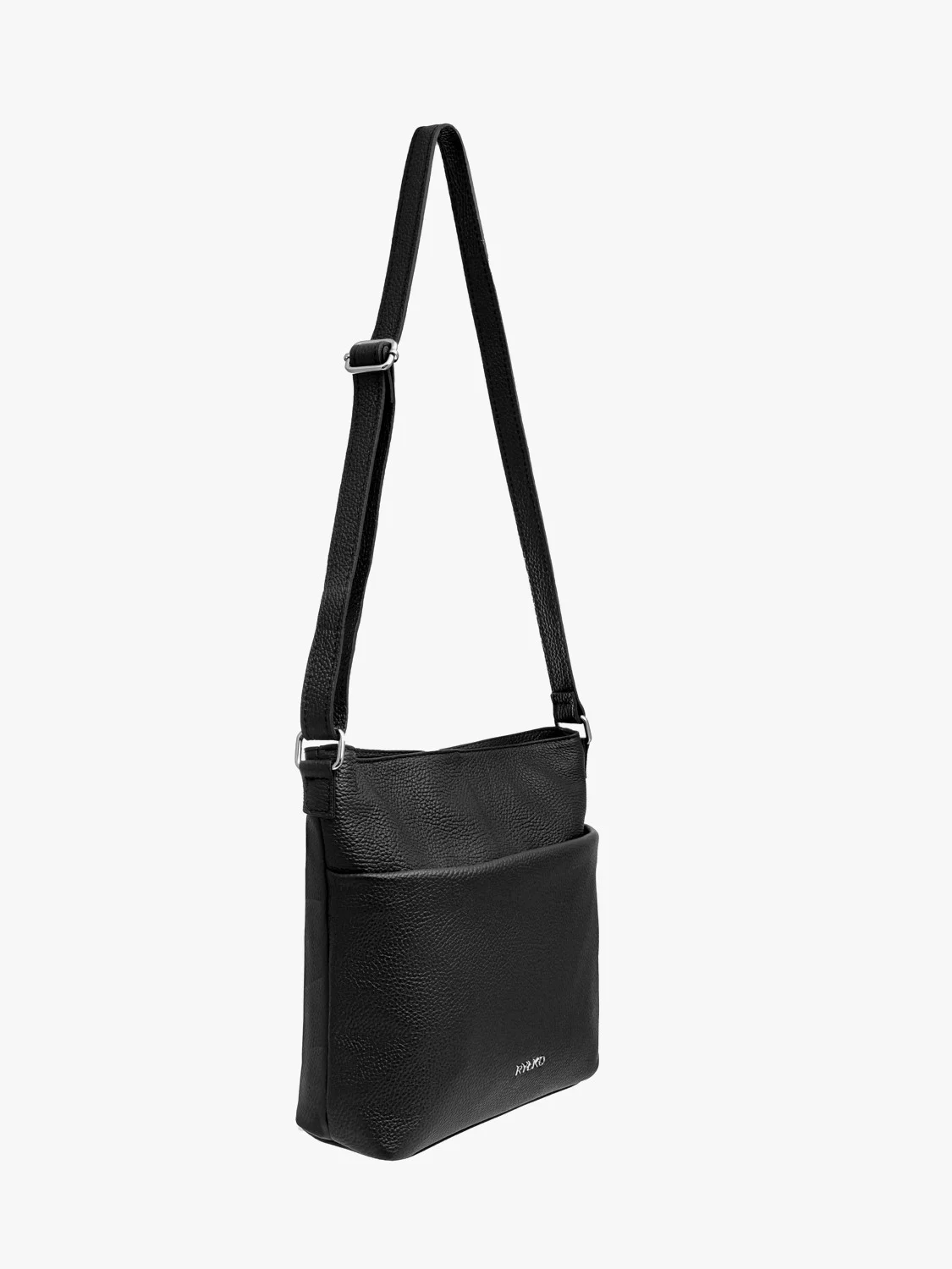 Czarna torebka średniej wielkości