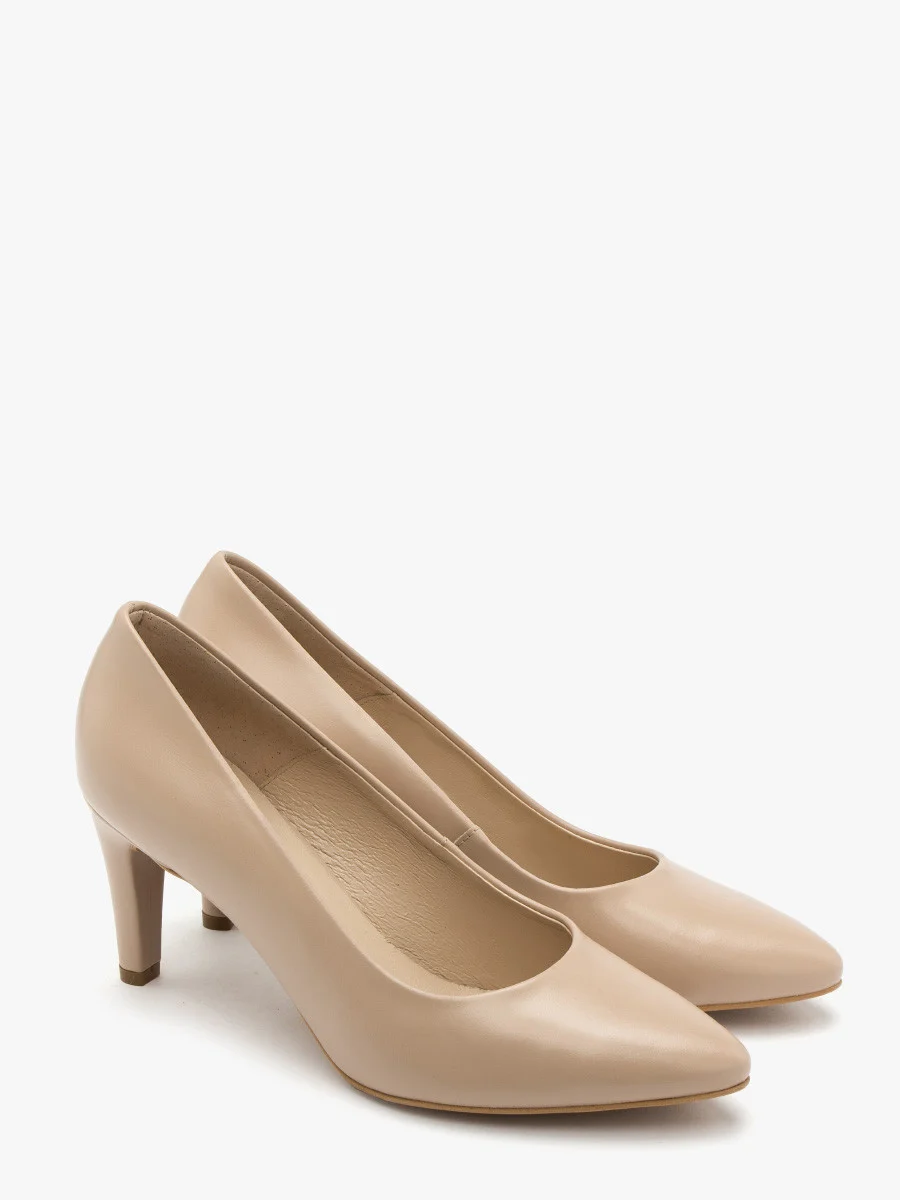 Beżowe czółenka na szpilce