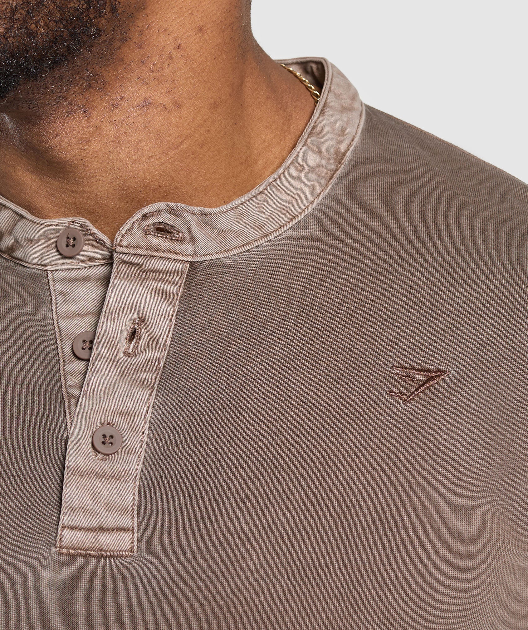 Heavyweight Woven Collar Henley