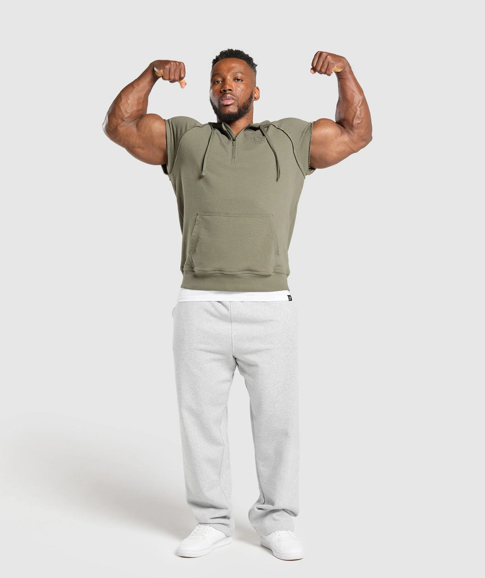 Legacy 1/4 Zip Cap Sleeve Hoodie