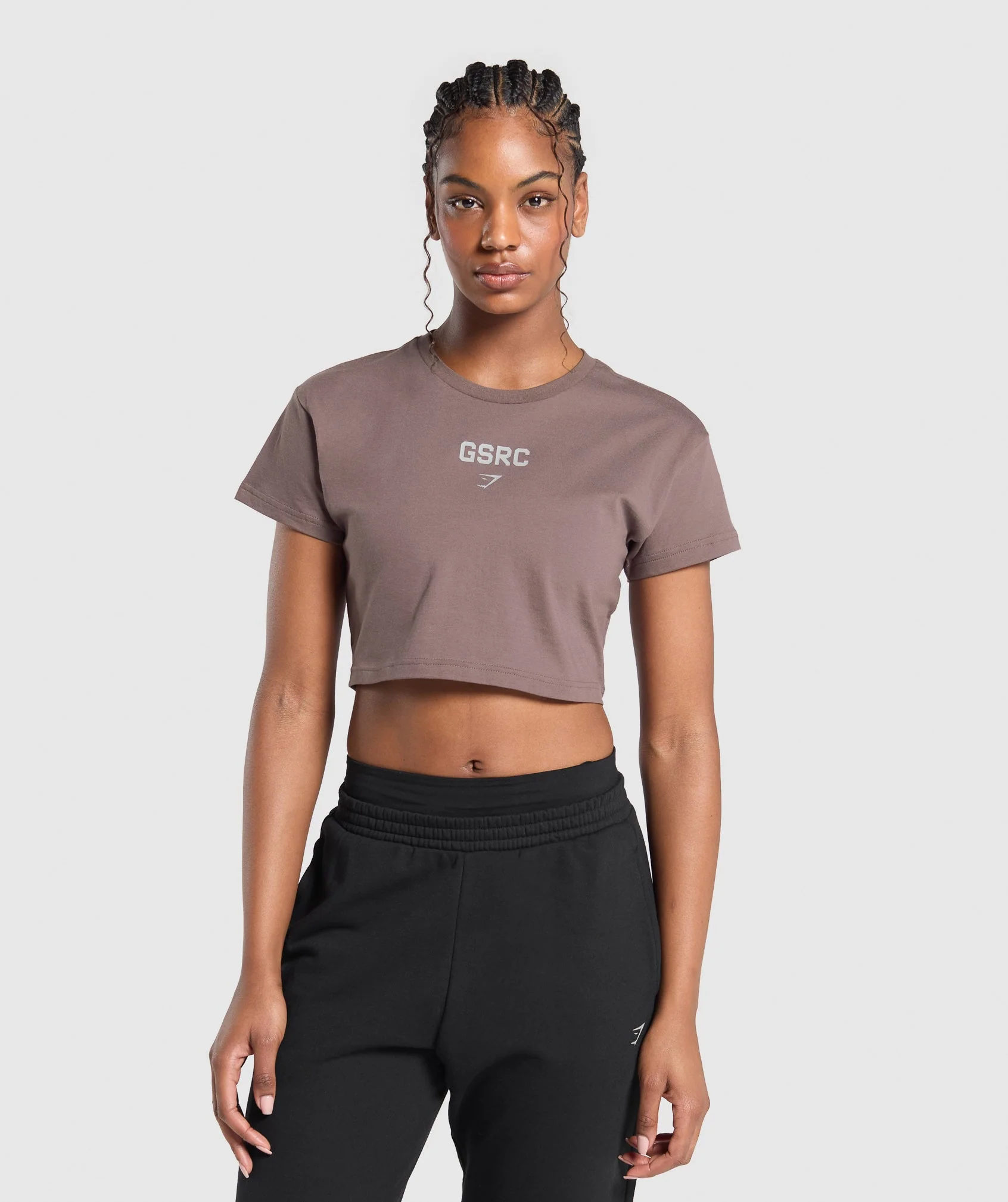 Running Graphic Crop Top