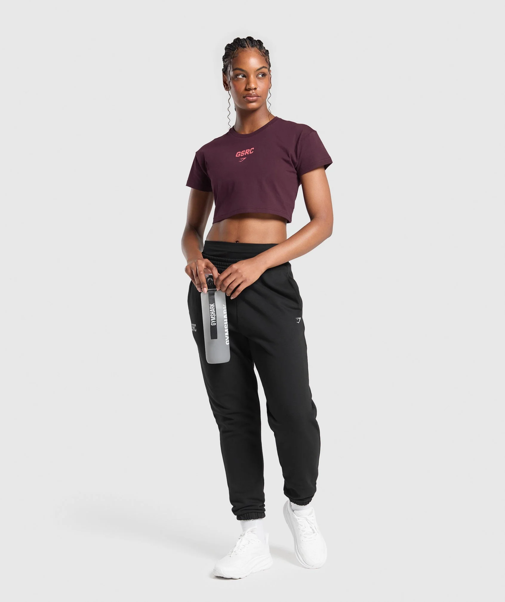 Running Graphic Crop Top