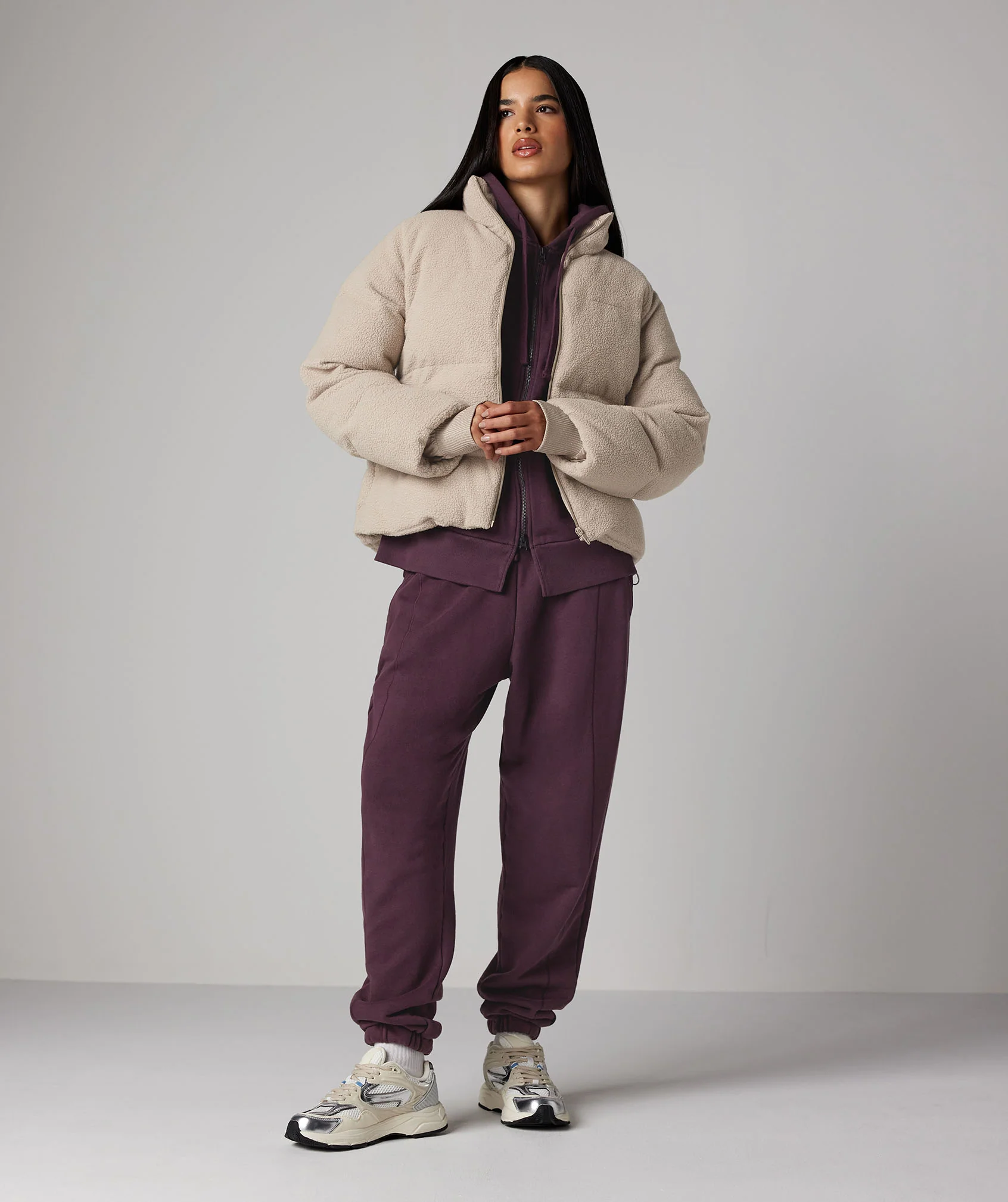 Power Oversized Zip Hoodie