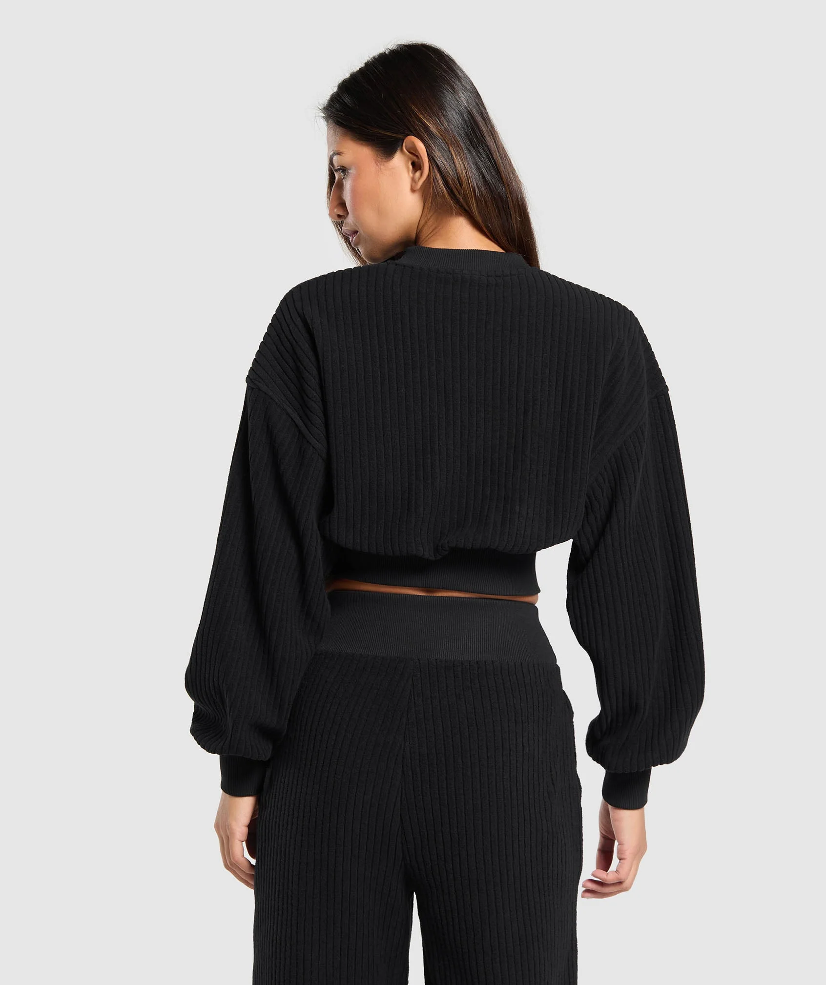 Cropped Cord Sweater