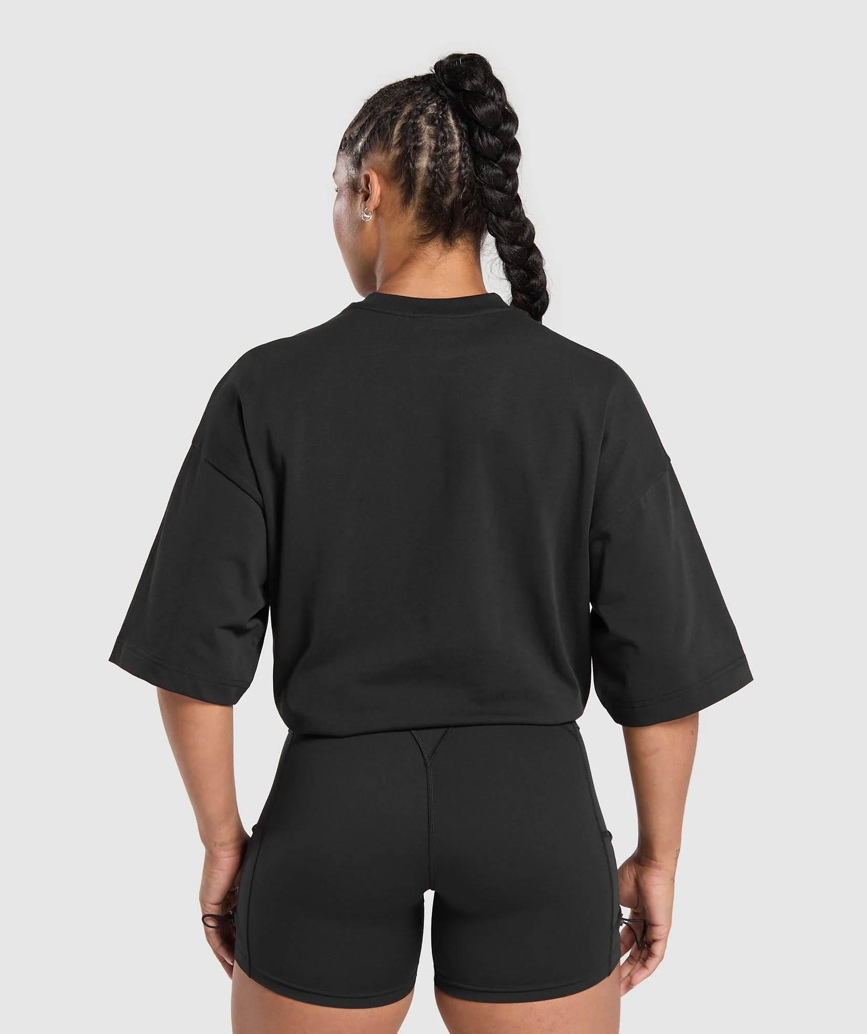 Embroidered Logo Oversized T-Shirt