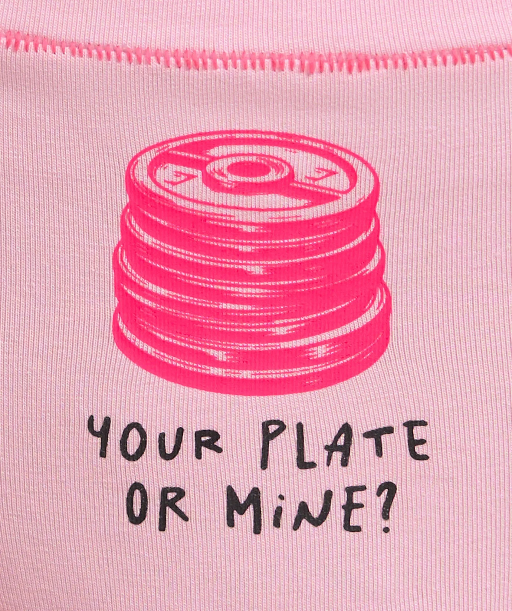 Your Plate or Mine Cotton Thong