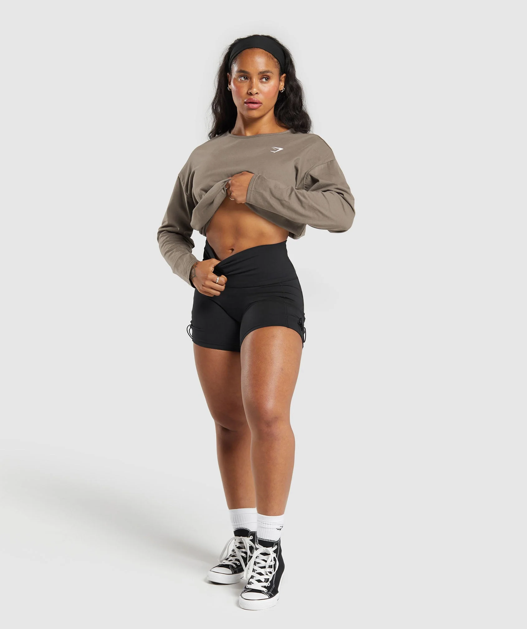 Training Oversized Cotton Long Sleeve Top