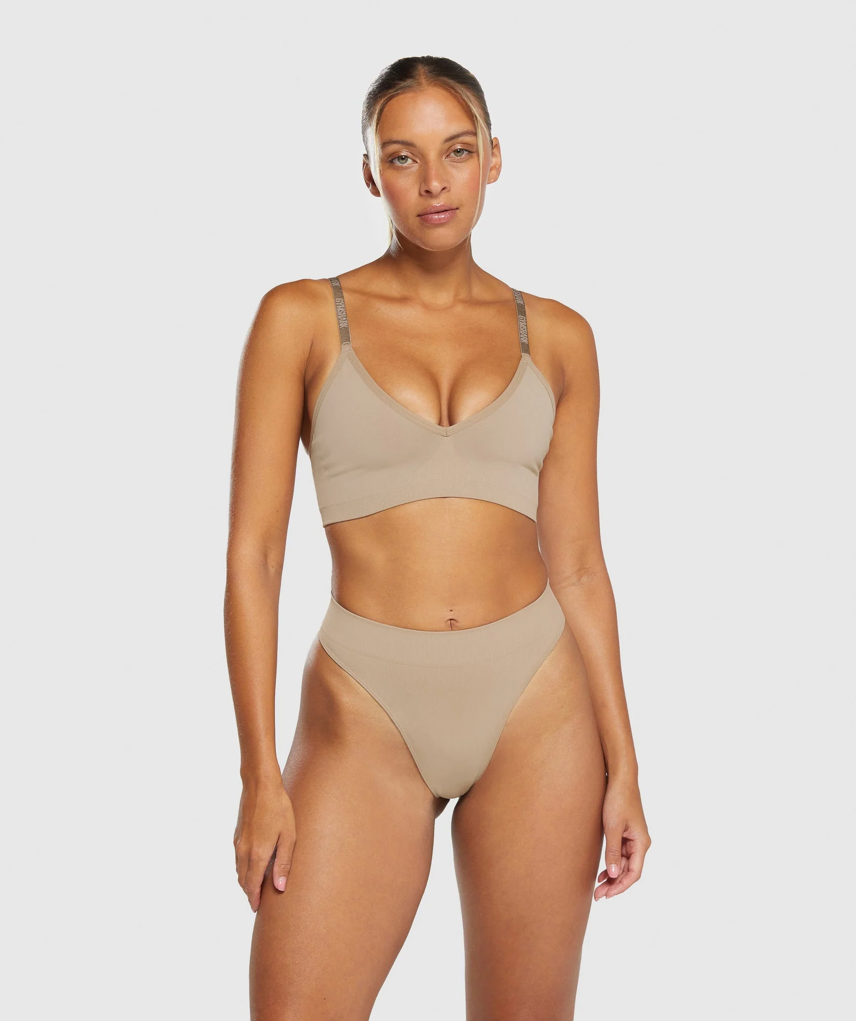 Seamless High Leg Thong