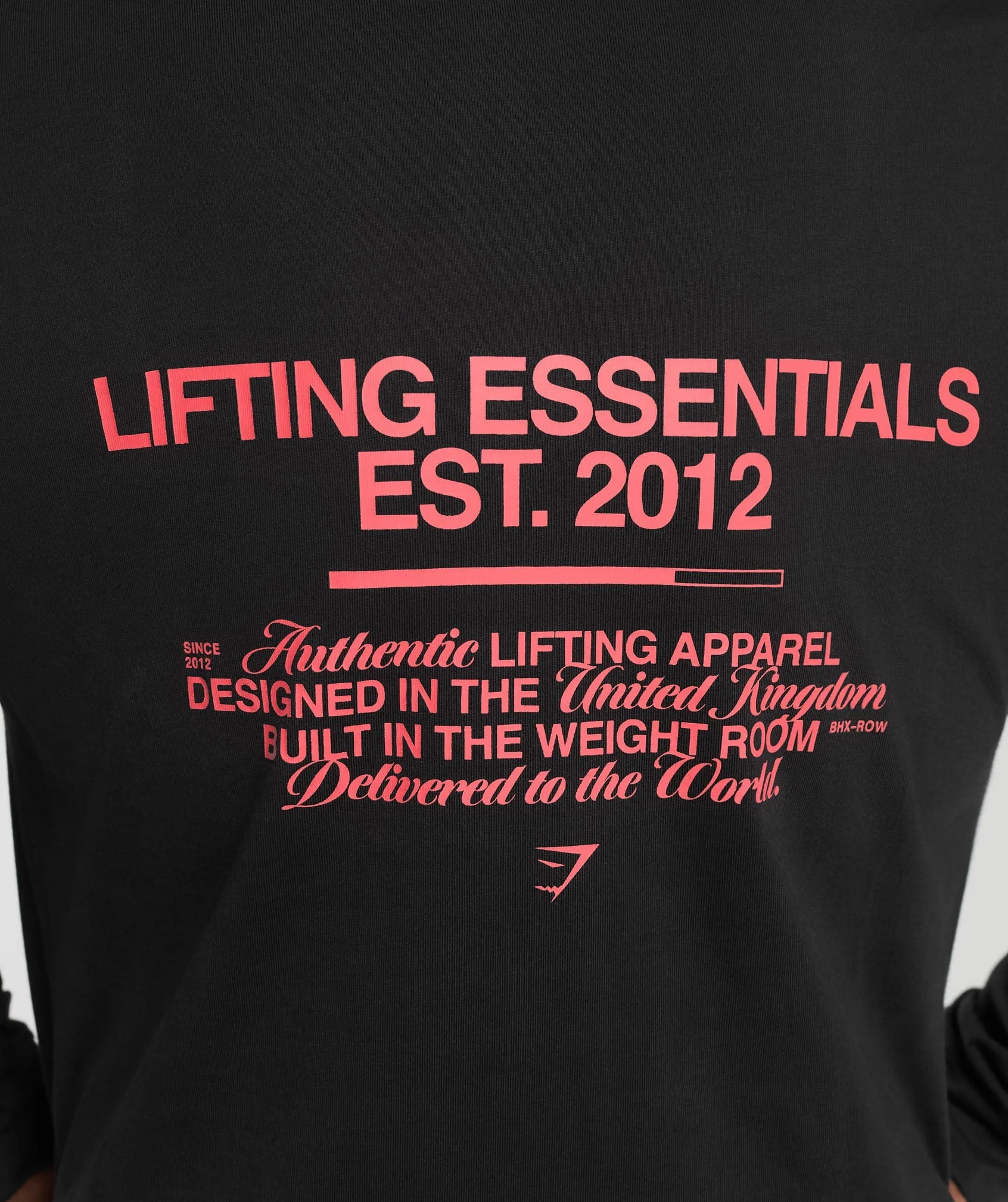 Metal Lifting Graphic Long Sleeve T-Shirt