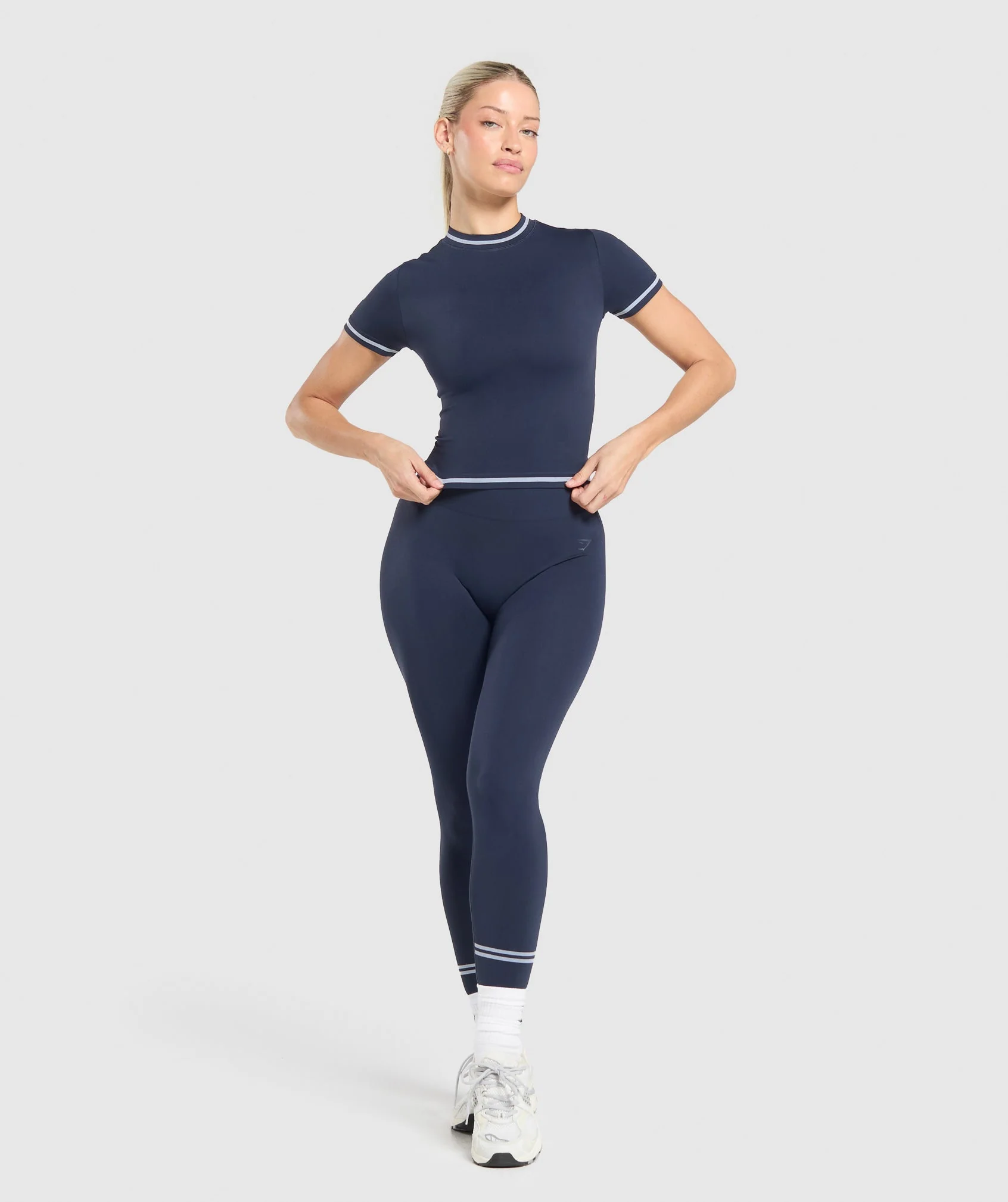 Contrast Seamless Midi Tee