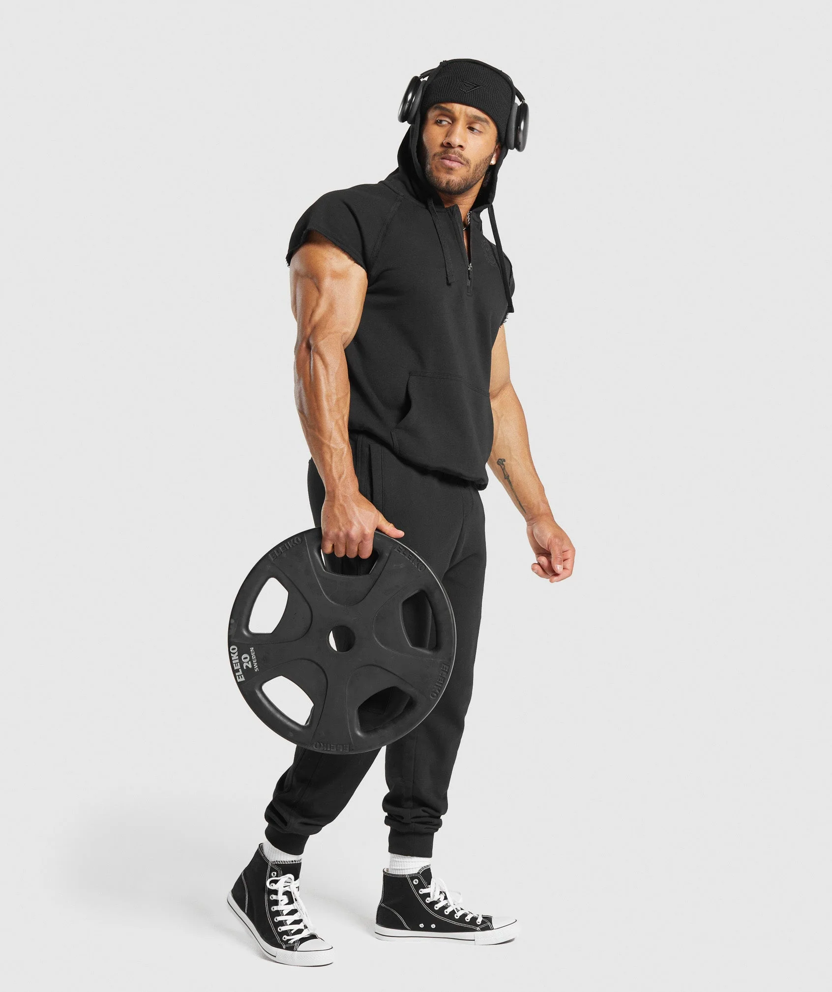 Legacy 1/4 Zip Cap Sleeve Hoodie