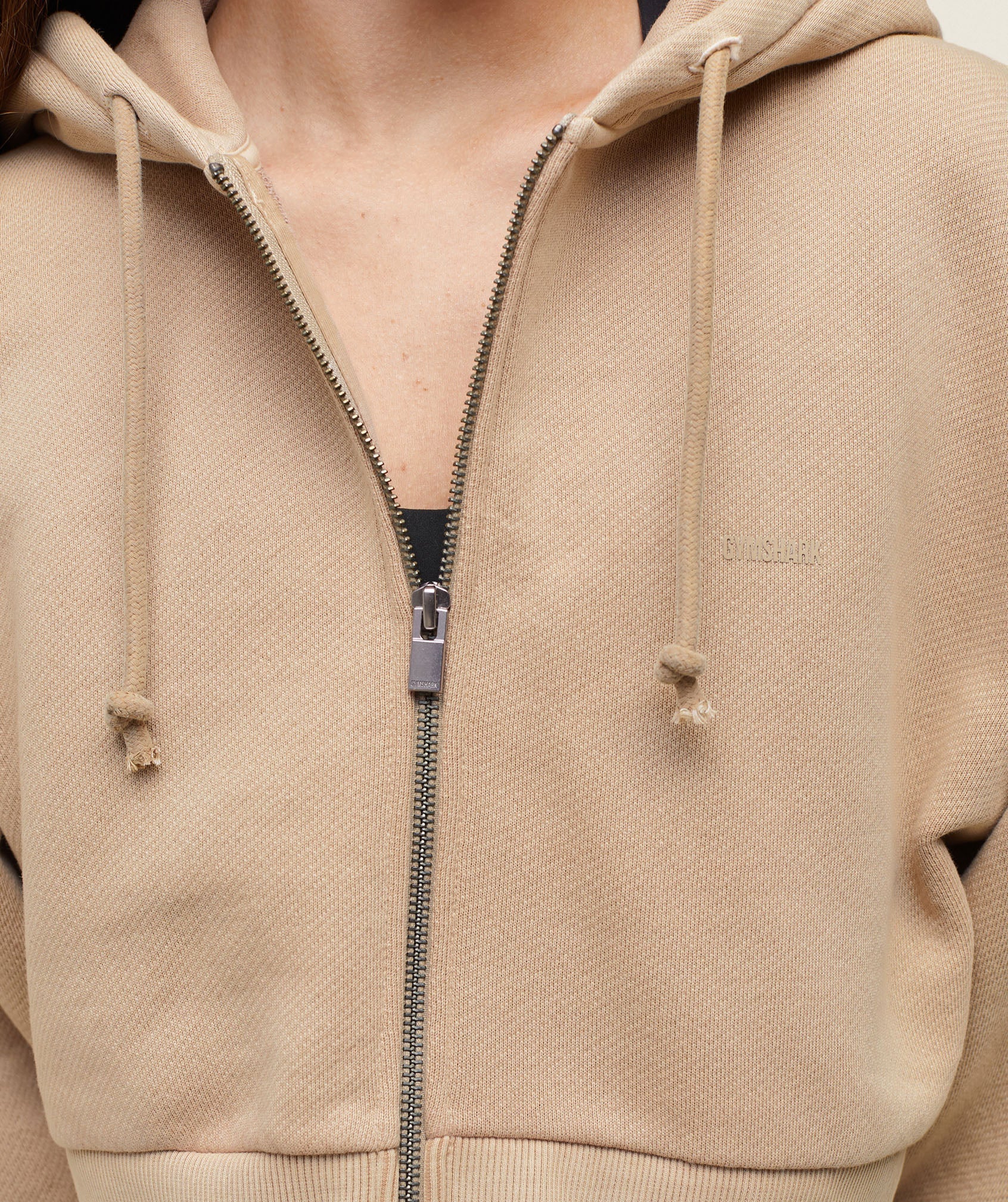 everywear Cropped Zip Hoodie
