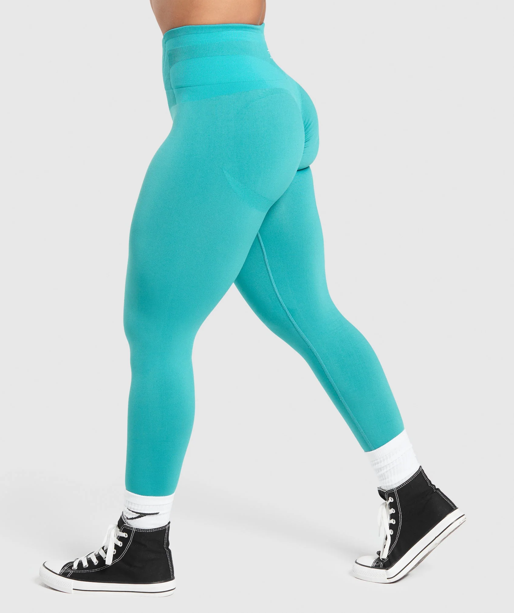 Glute Boost Seamless Leggings- Bondi Teal/Artificial Teal