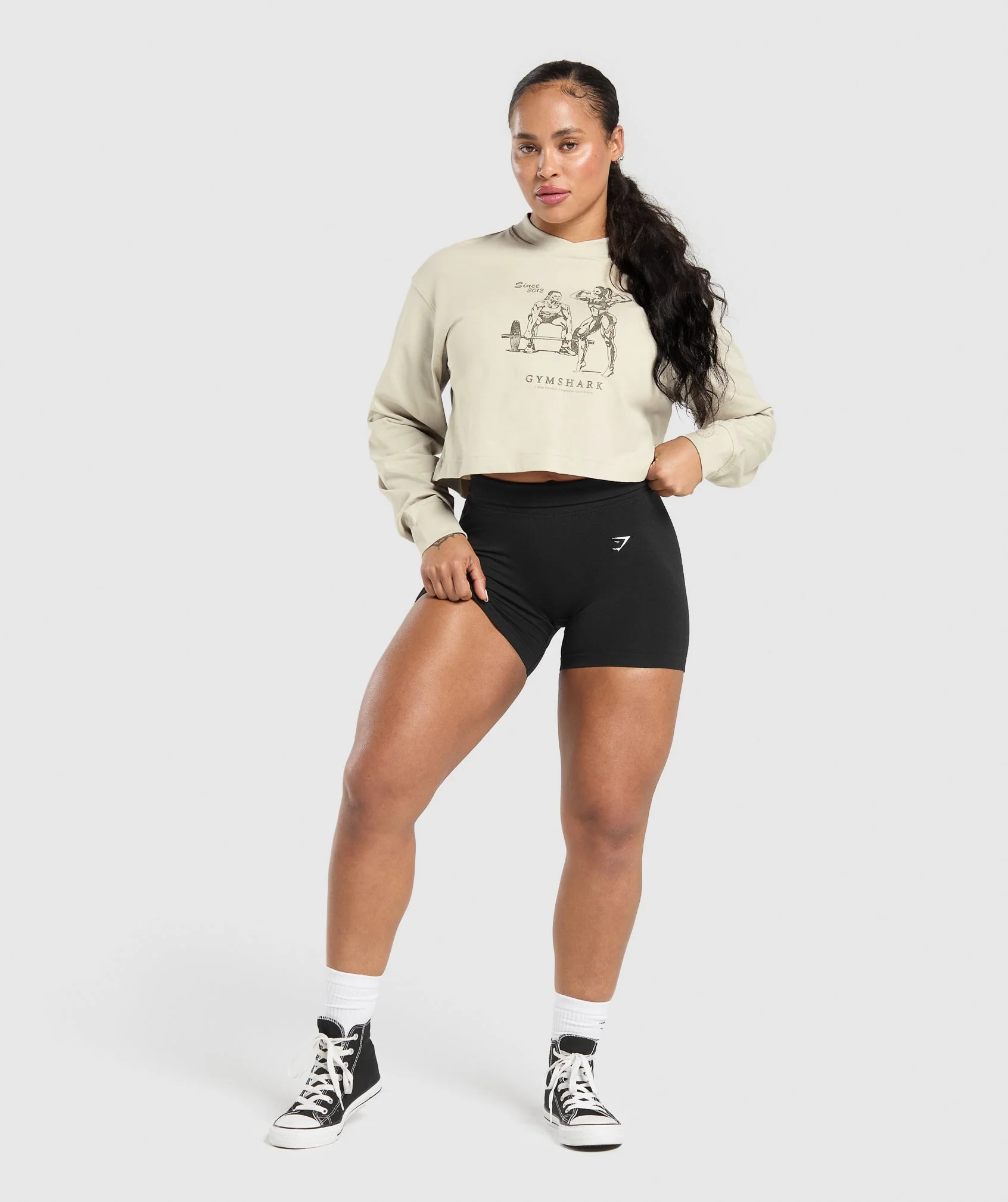 Two Strong Women Midi Long Sleeve Top