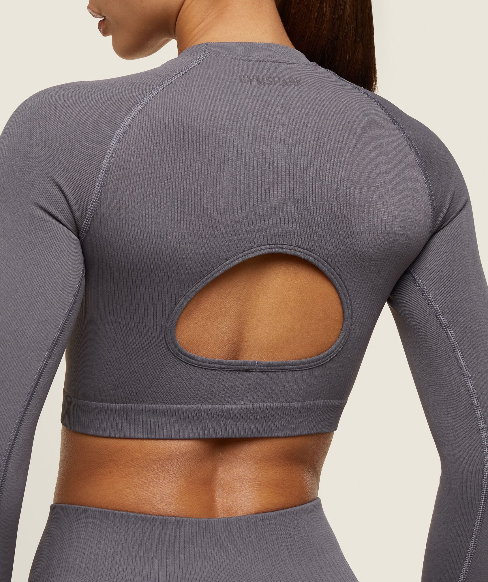 everywear Seamless Long Sleeve Crop Top