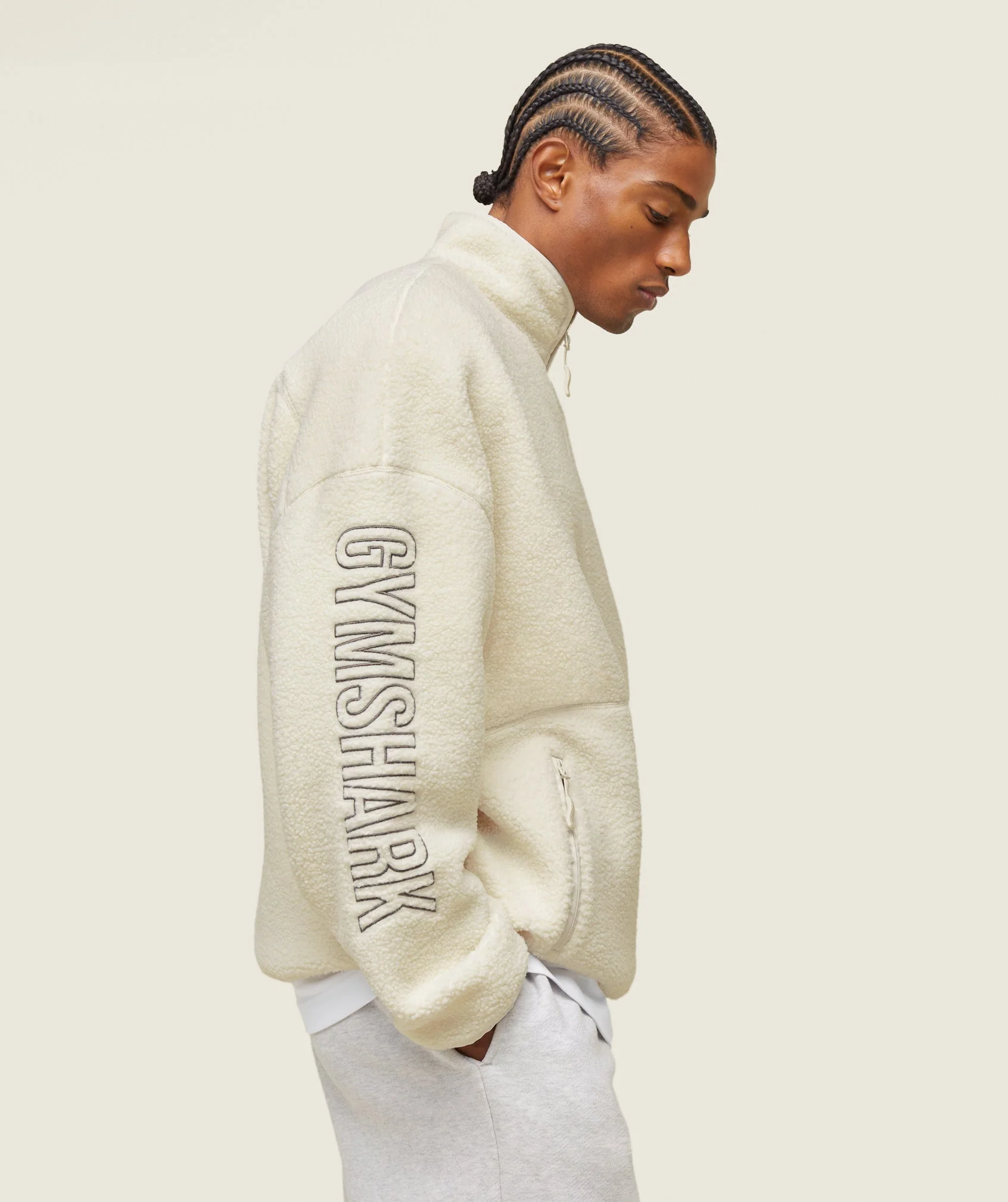 everywear Half Zip Sherpa Jacket
