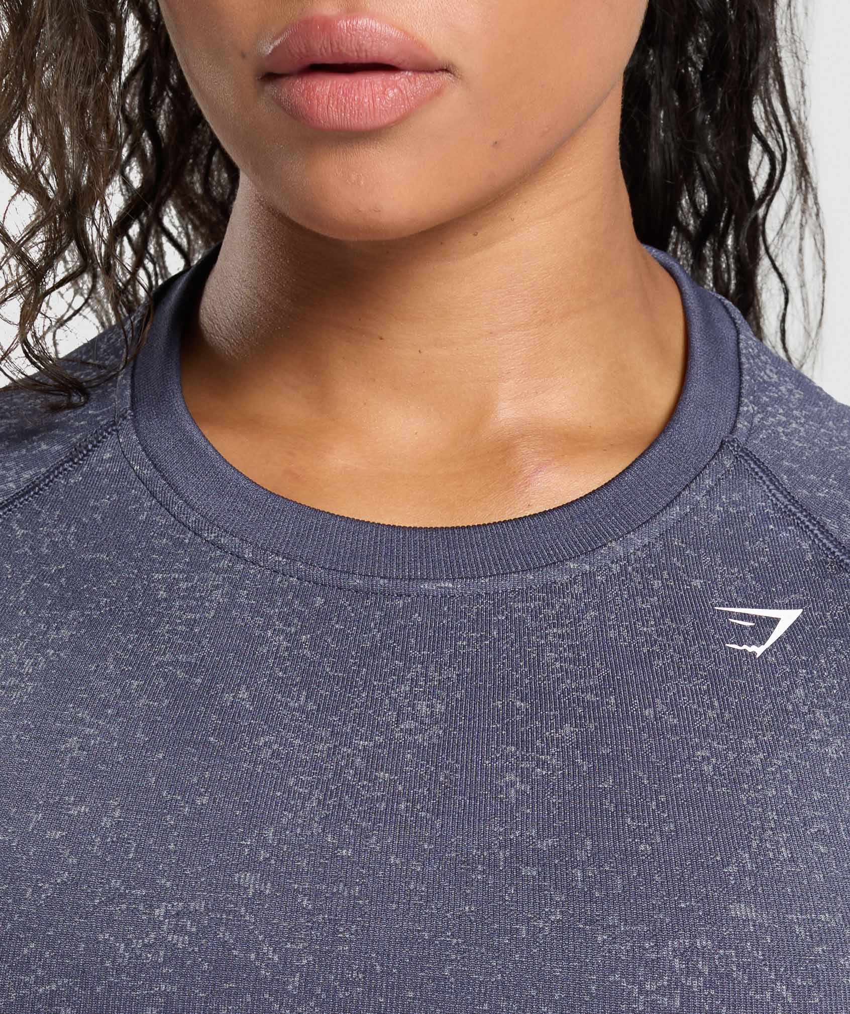 Adapt Fleck Seamless Long Sleeve Crop Top