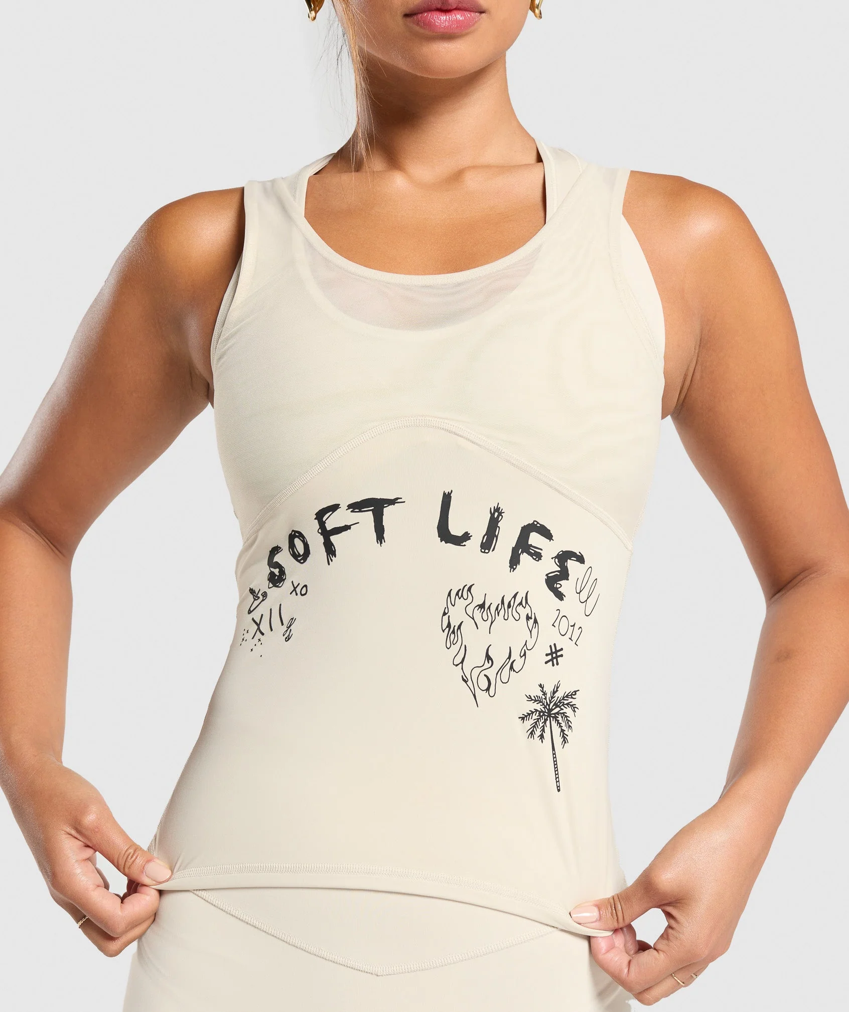 Elevate Tattoo Graphic Tank With Shelf