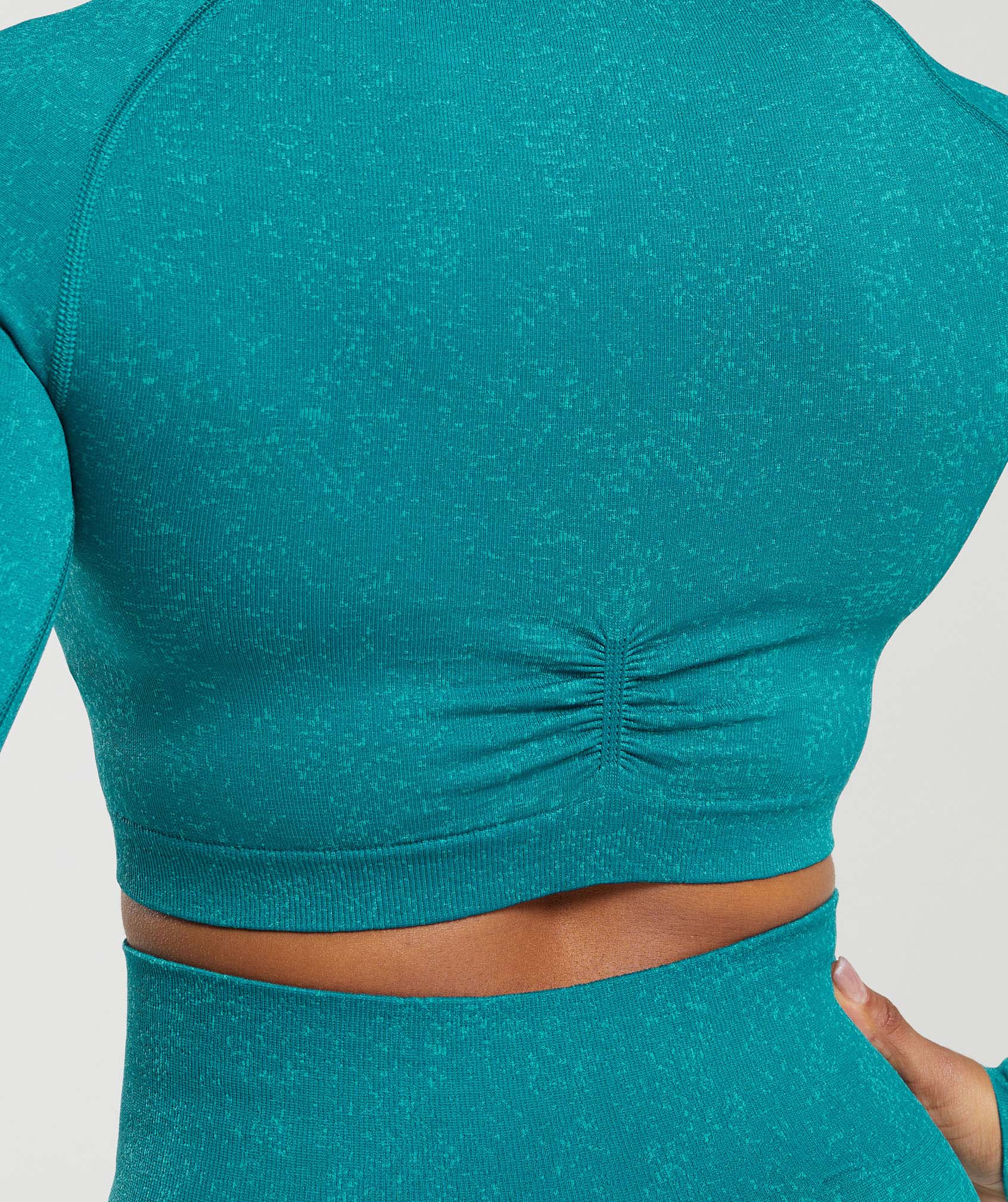 Adapt Fleck Seamless Long Sleeve Crop Top
