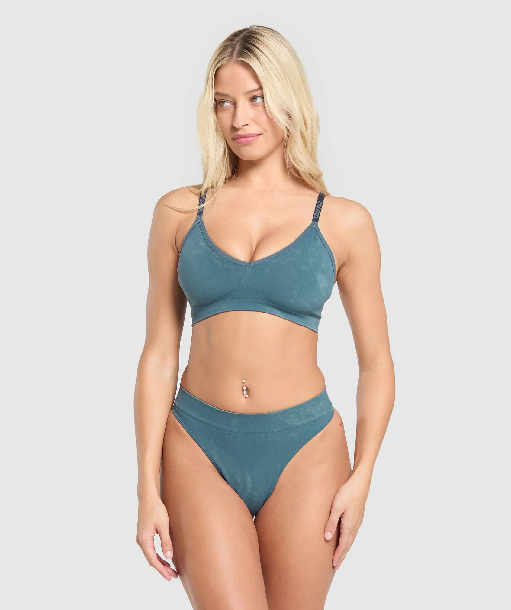 Seamless High Leg Thong