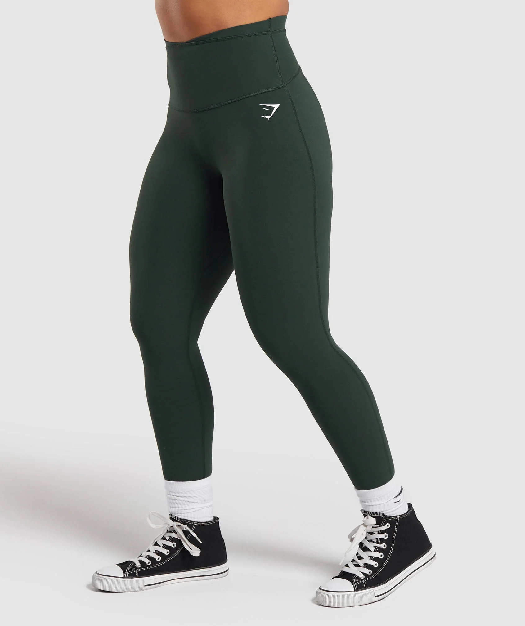 Mesh Waistband Leggings