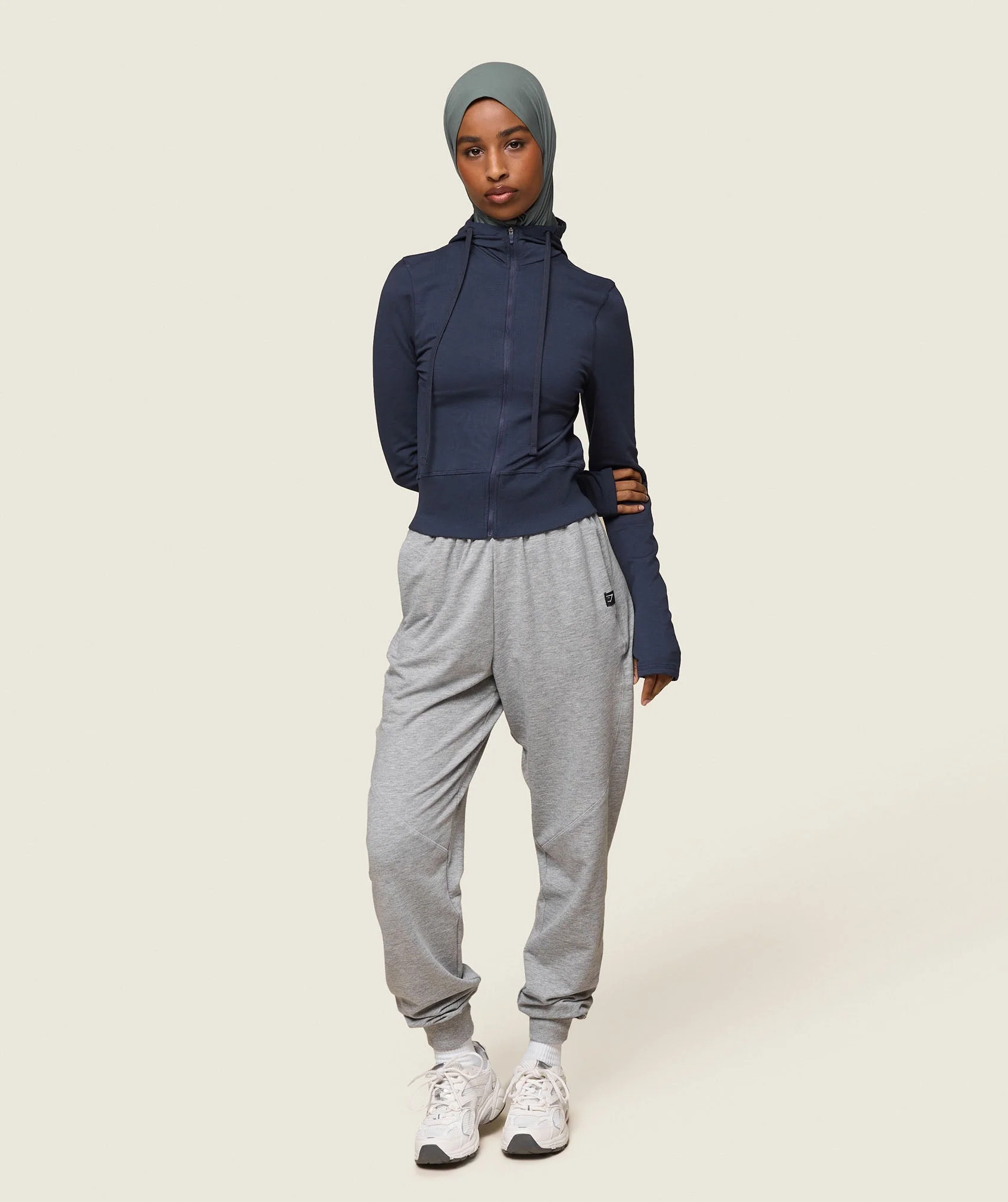 GS x Leana Deeb Hooded Midi Top