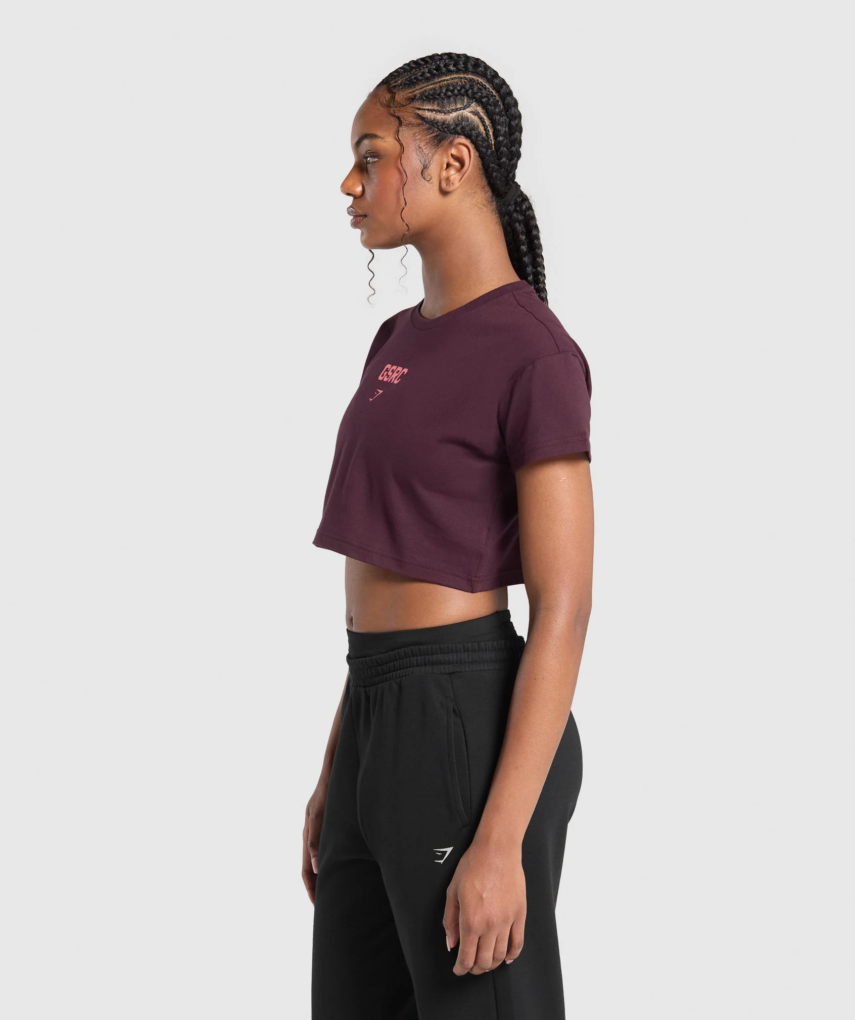 Running Graphic Crop Top