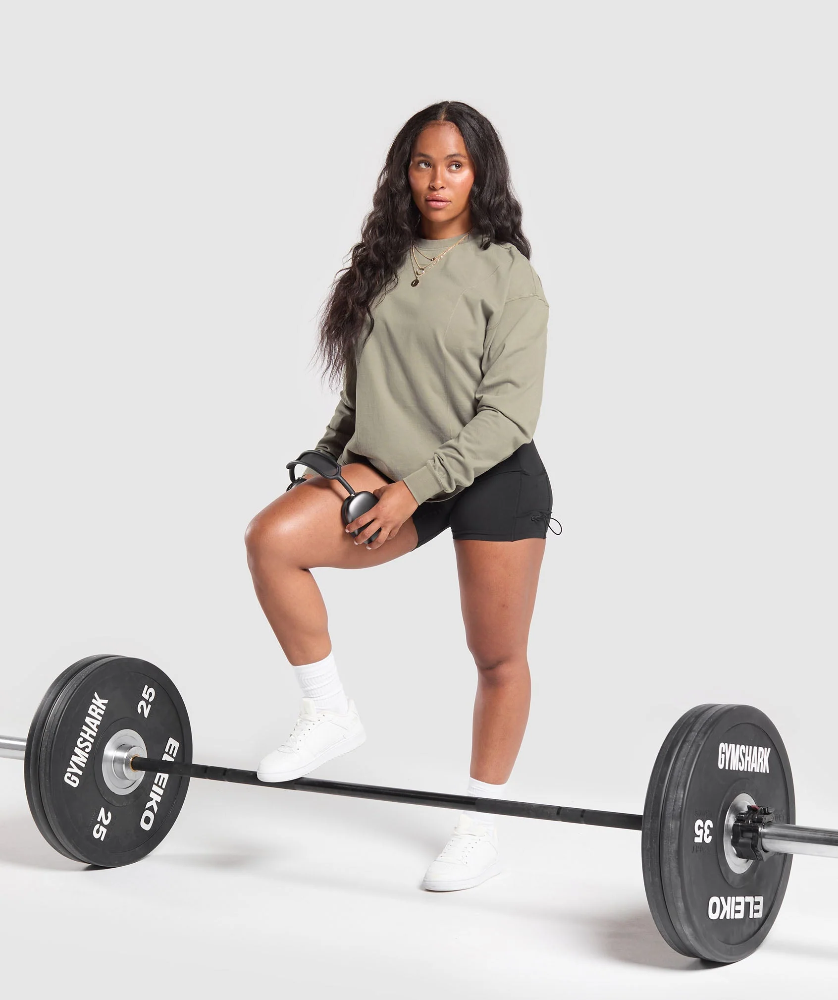 Power Oversized Long Sleeve Top