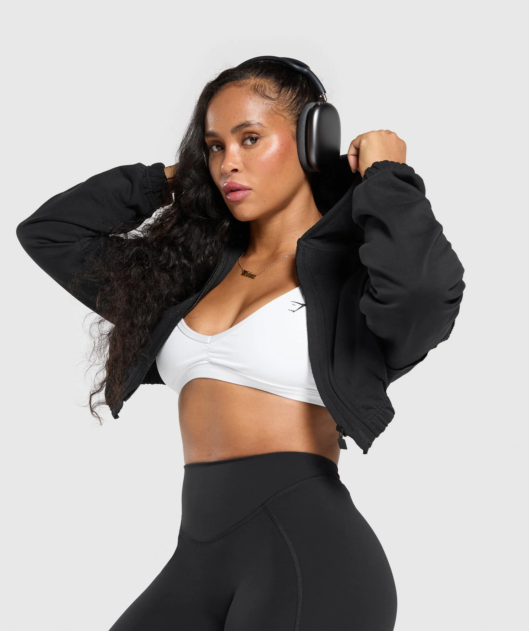 Superset Crop Zip Hoodie