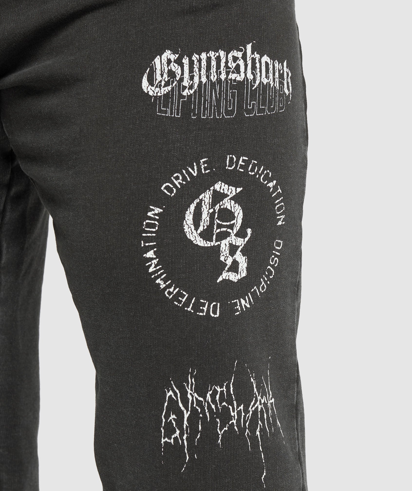 Distressed Graphic Joggers