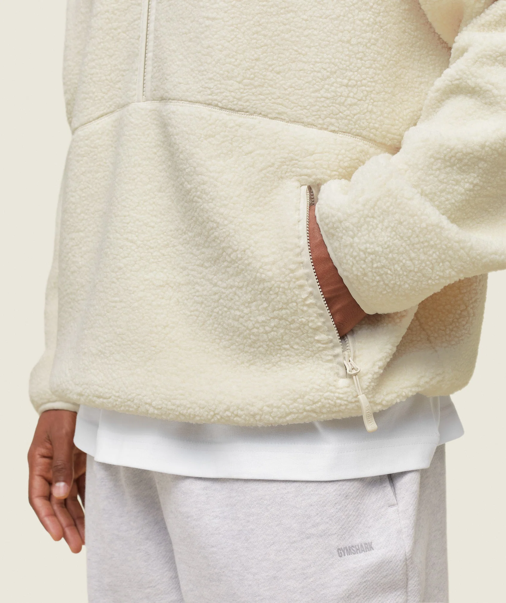 everywear Half Zip Sherpa Jacket