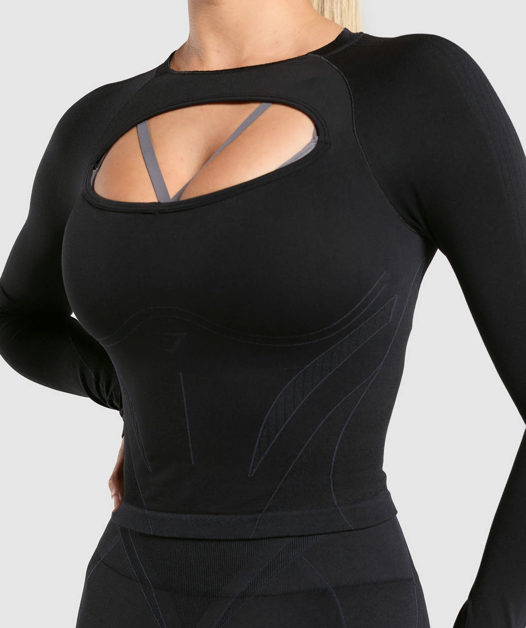 Apex Contrast Long Sleeve Top