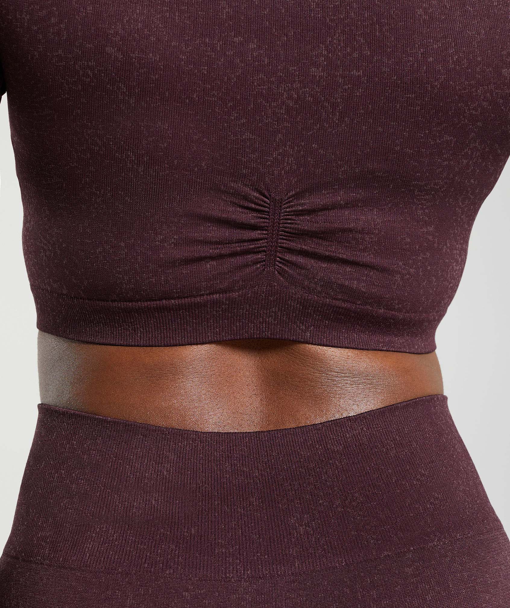 Adapt Fleck Seamless Long Sleeve Crop Top