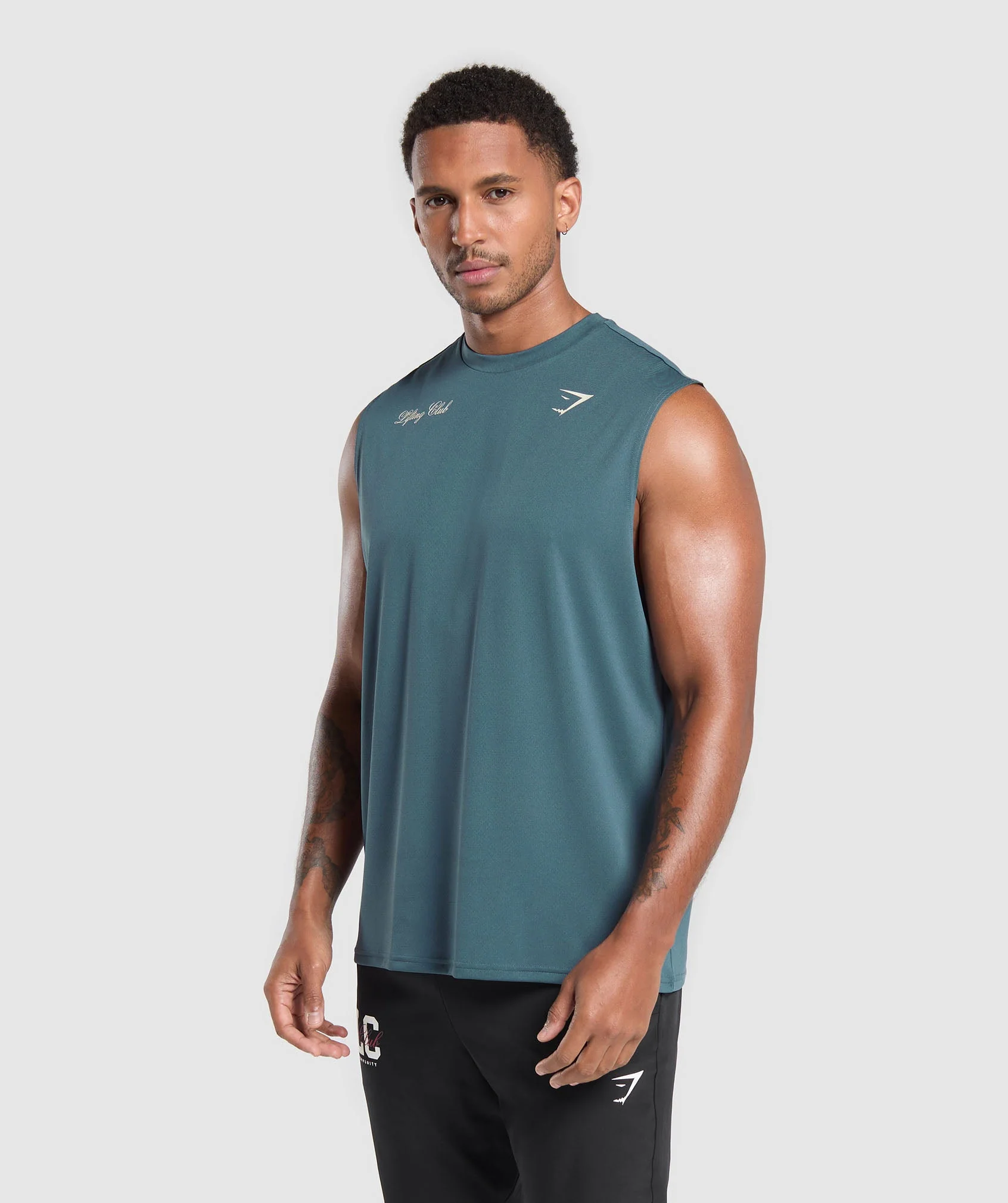 Script Graphic Cut Off Tank