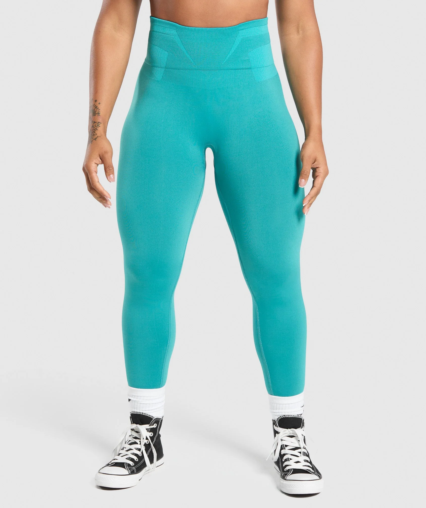 Glute Boost Seamless Leggings- Bondi Teal/Artificial Teal