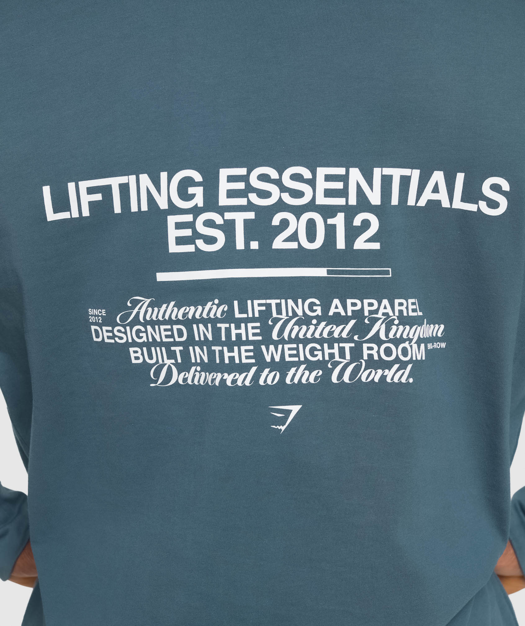 Metal Lifting Graphic Long Sleeve T-Shirt