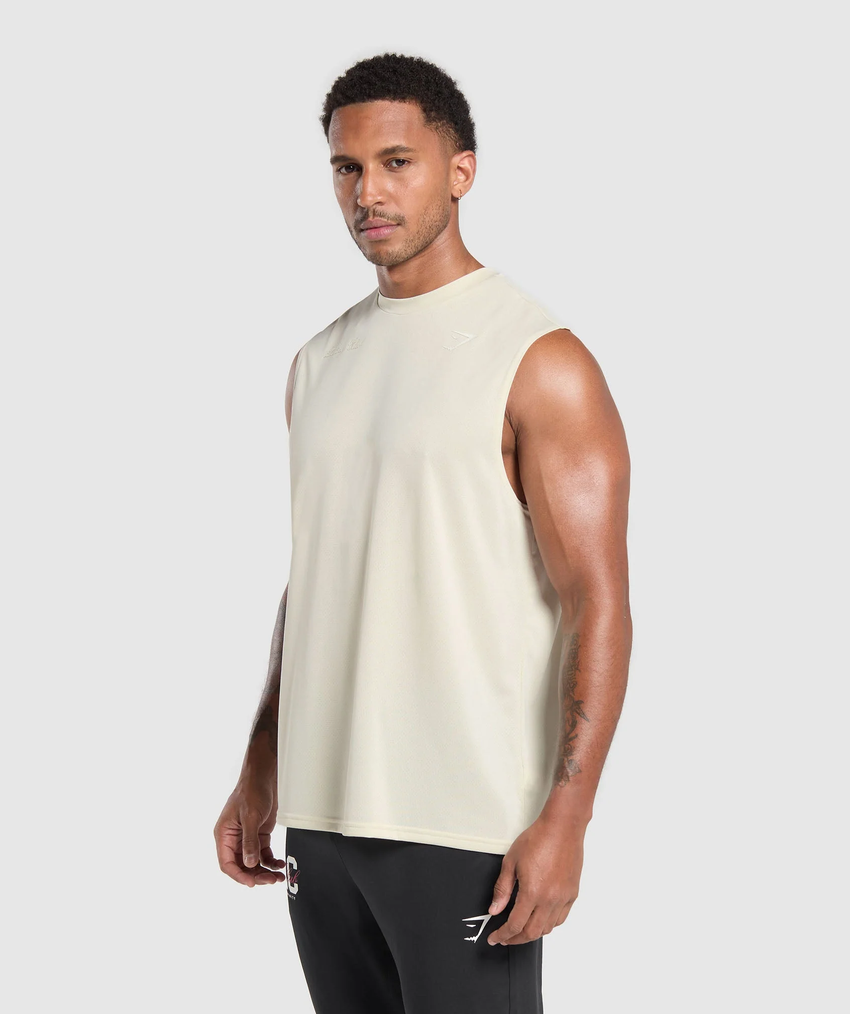 Script Graphic Cut Off Tank