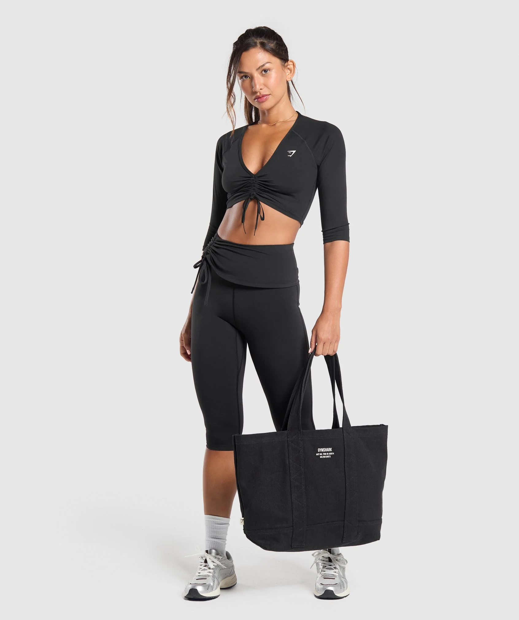 Ruched Capri Leggings