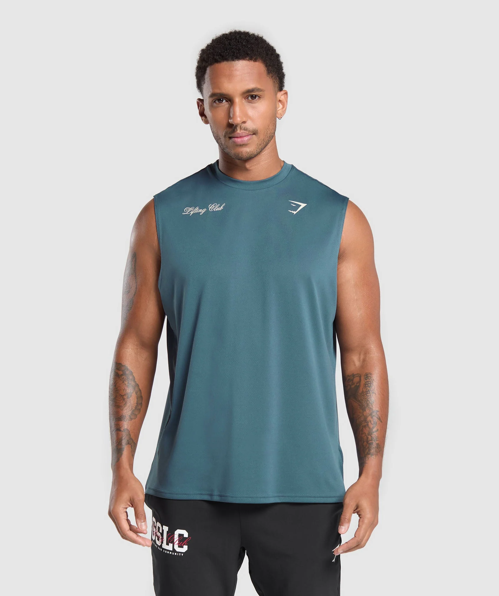 Script Graphic Cut Off Tank