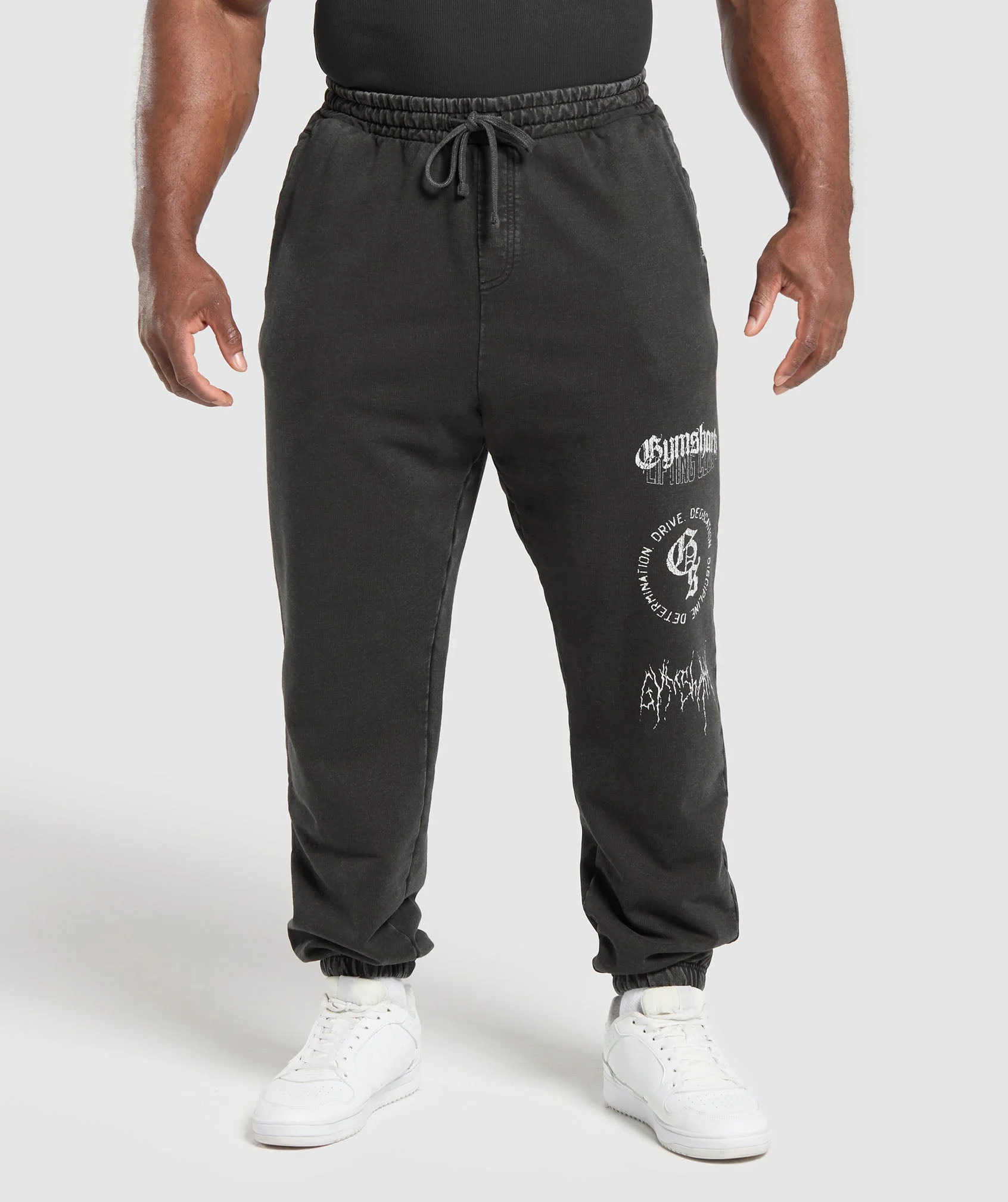 Distressed Graphic Joggers