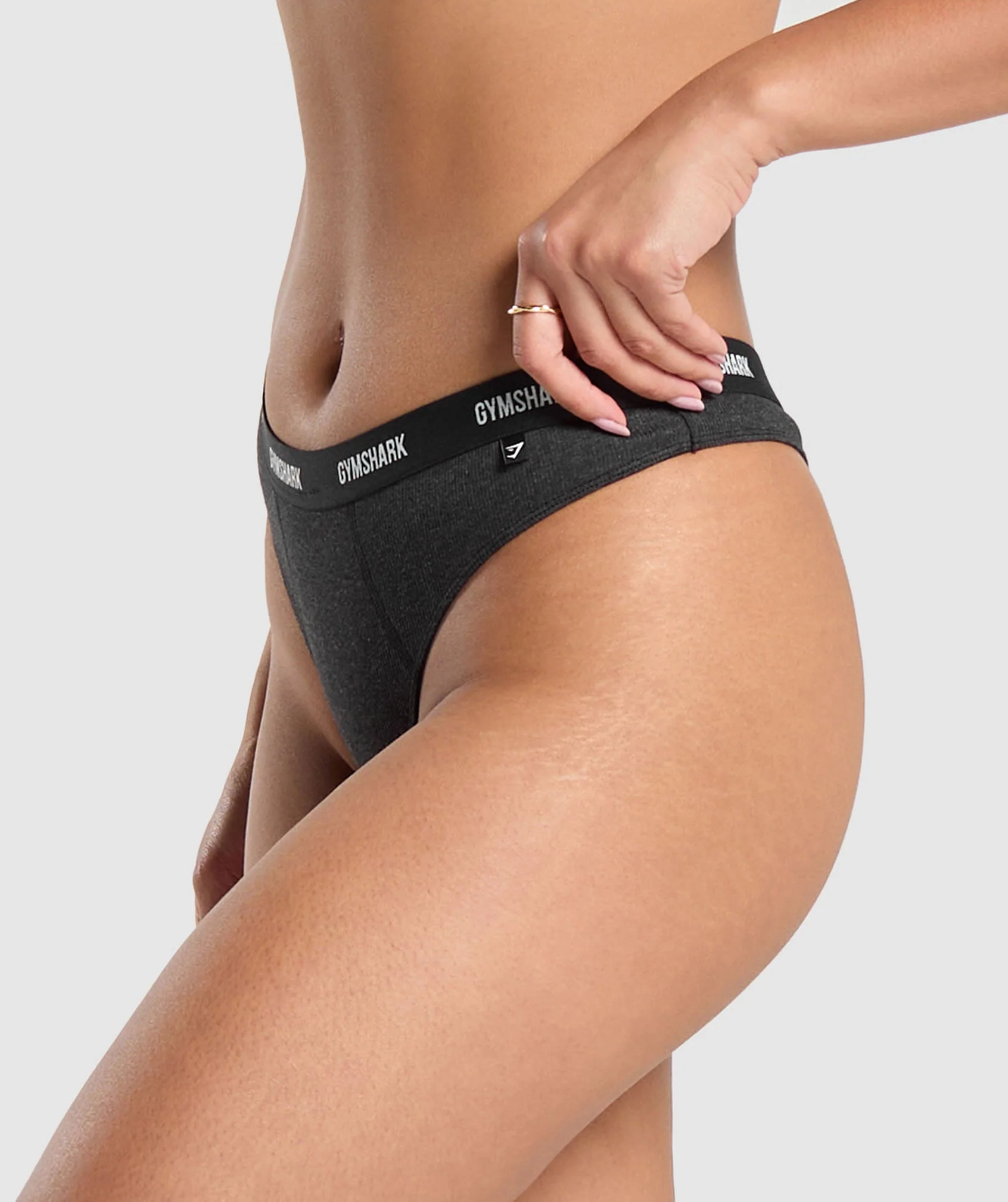 Rib High Rise Thong